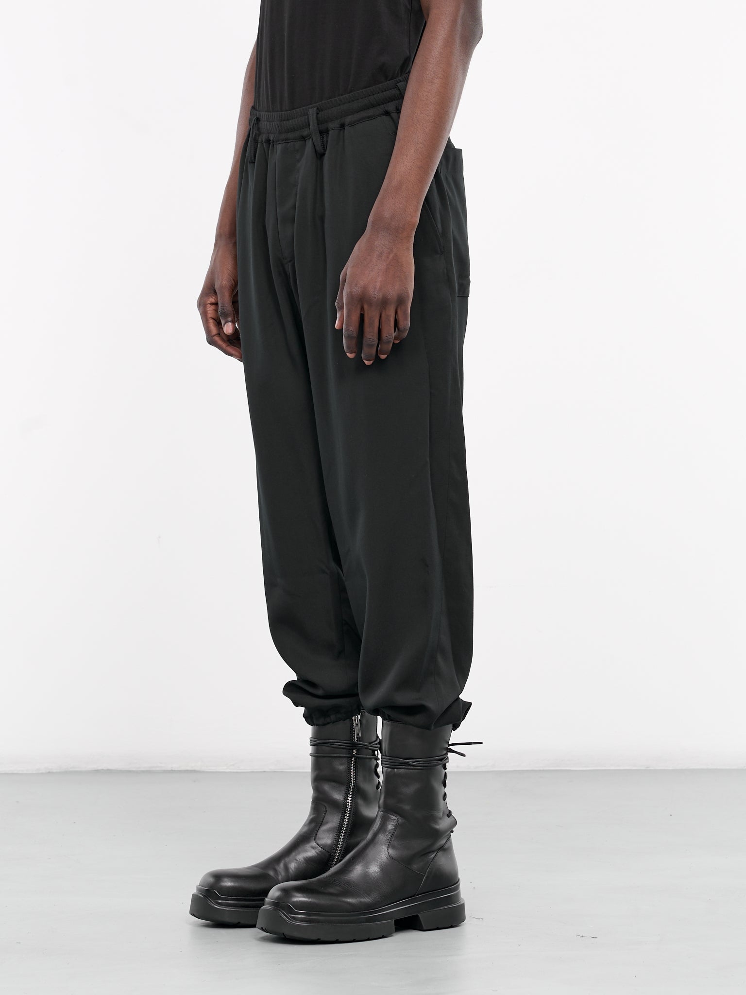 Elasticated Trousers (HS-P03-240-BLACK)