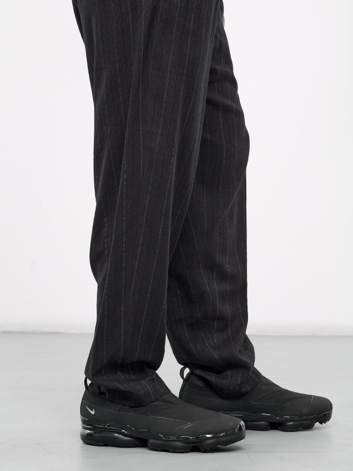 Striped Drawstring Trousers (HS-P27-201-BLACK)