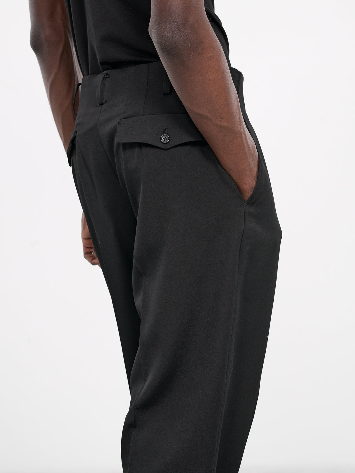 Pleated Trousers (HS-P83-150-BLACK)