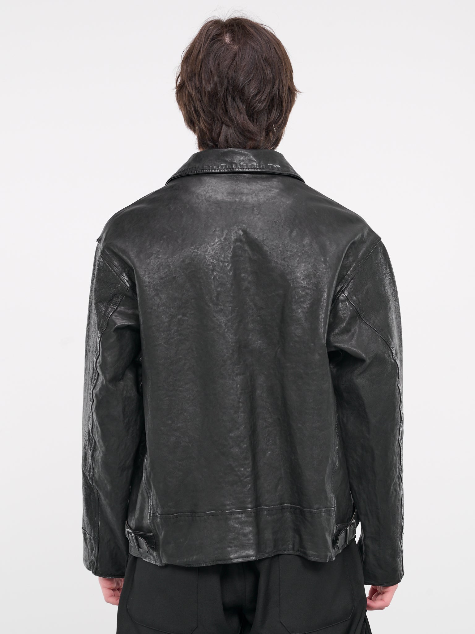 Leather Jacket (HS-Y94-701-BLACK)