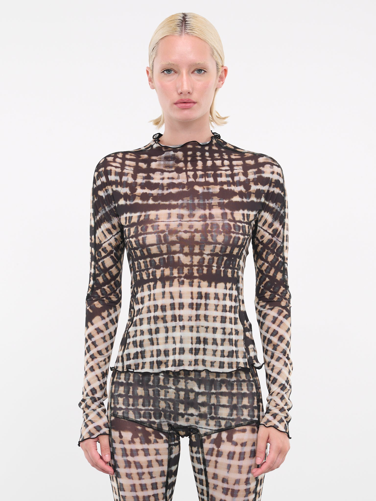 Ink Plaid Top (HT0INKP-INK-PLAID)