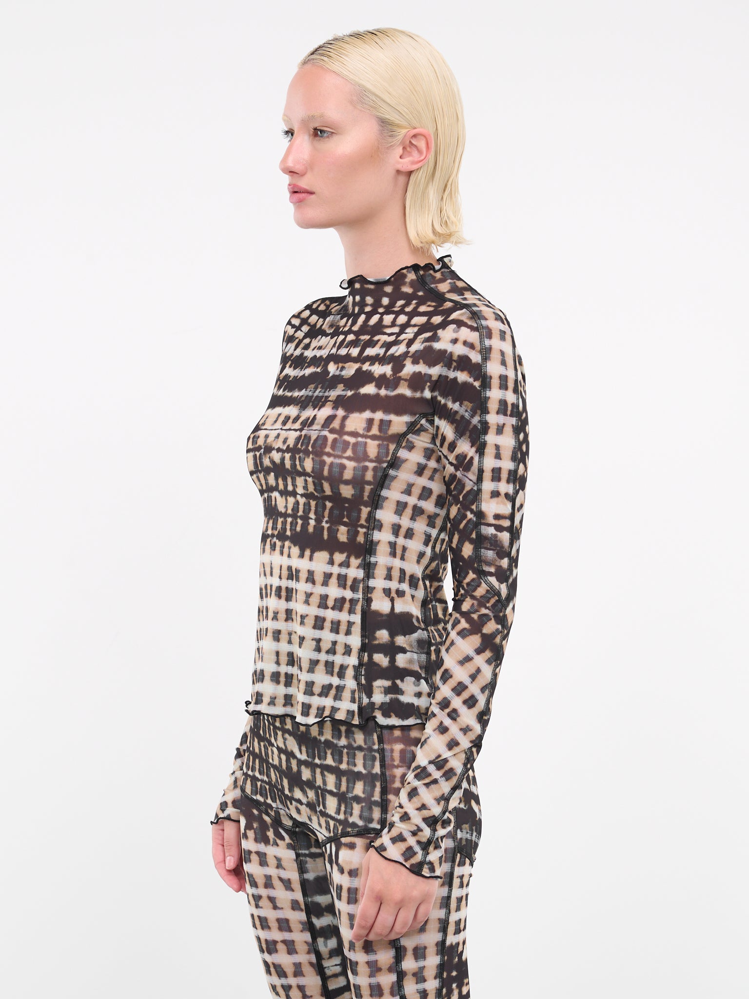 Ink Plaid Top (HT0INKP-INK-PLAID)