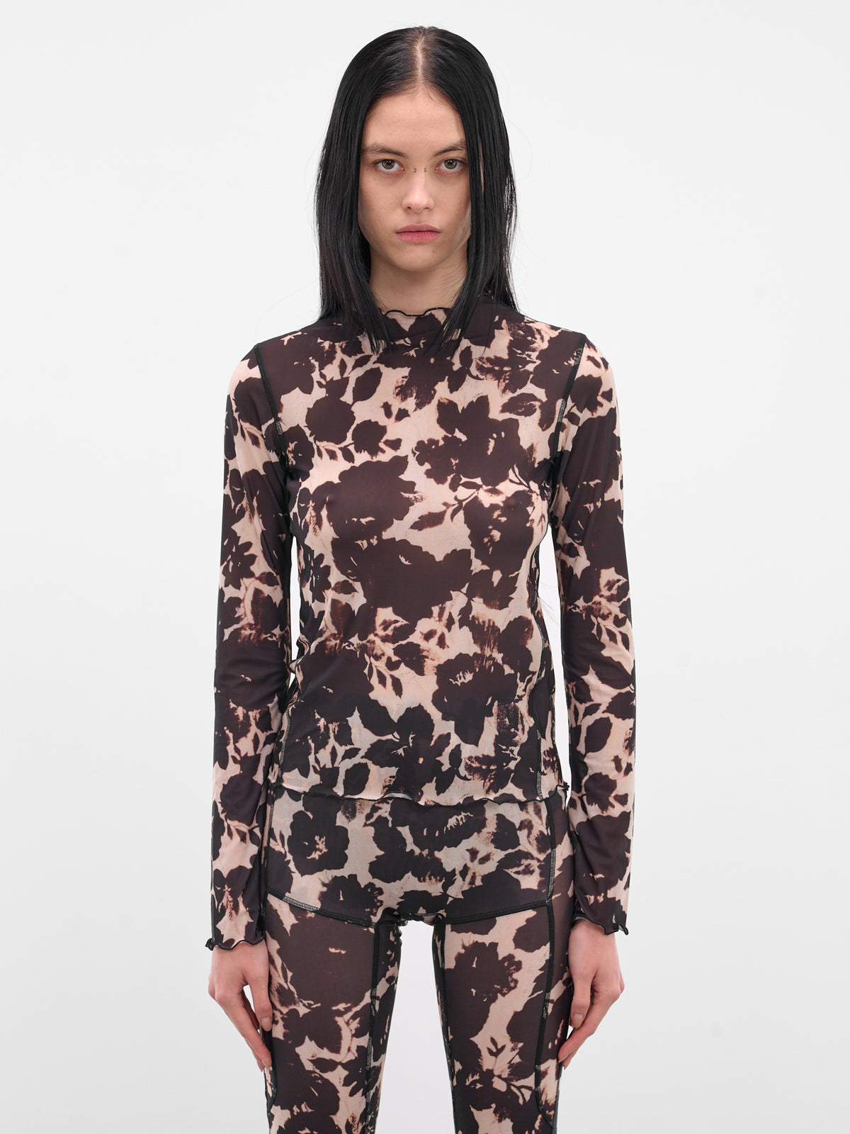 Abstract Rose Print Halcyon Top (HT0RO-ROSE)