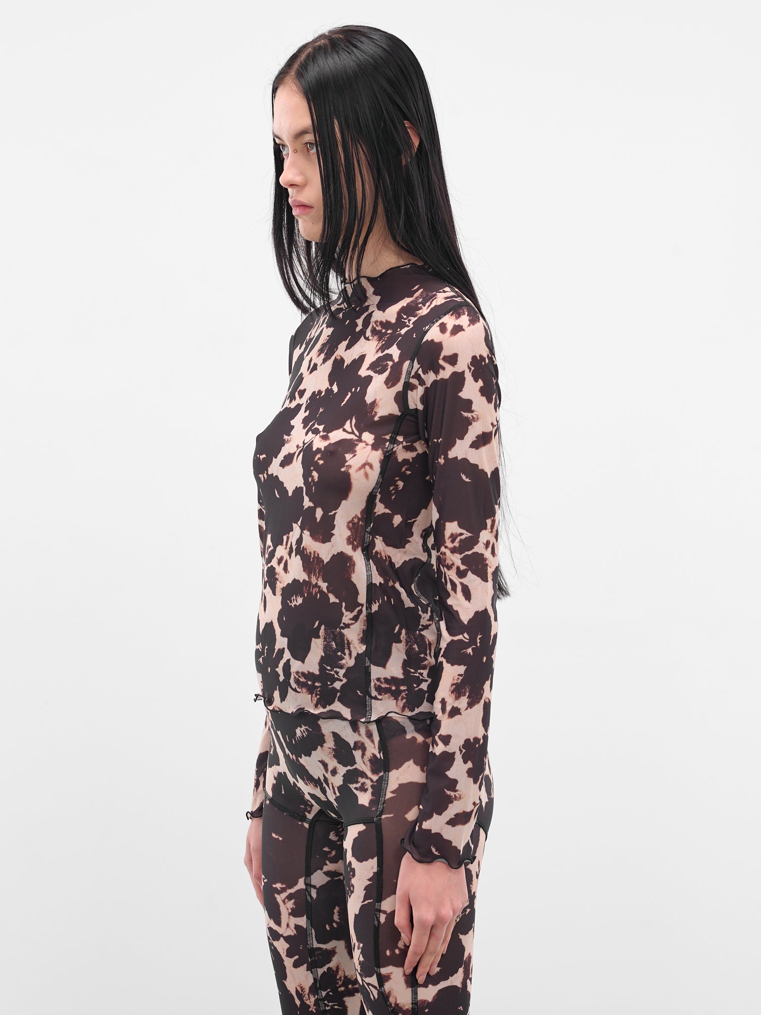 Abstract Rose Print Halcyon Top (HT0RO-ROSE)