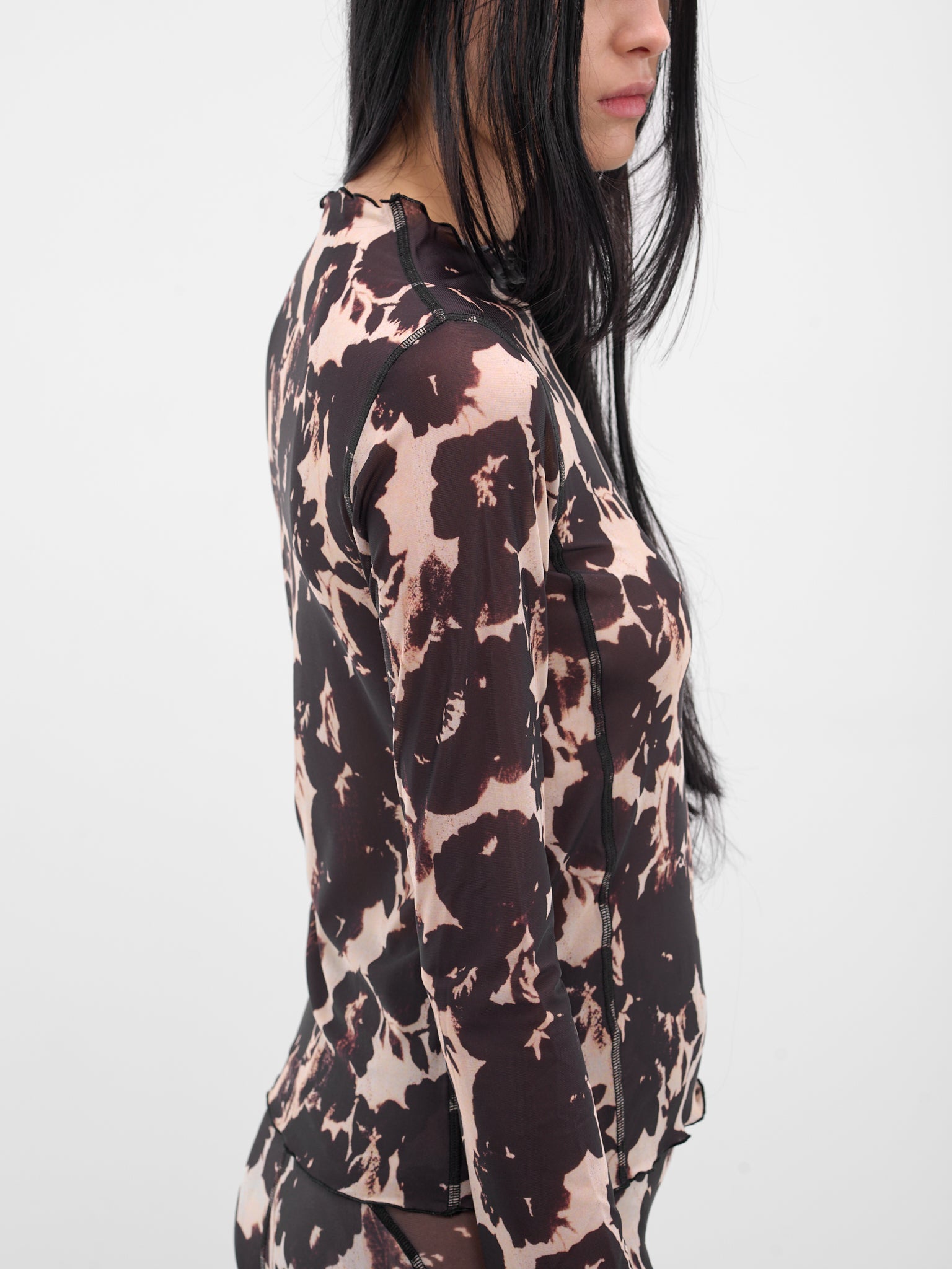 Abstract Rose Print Halcyon Top (HT0RO-ROSE)