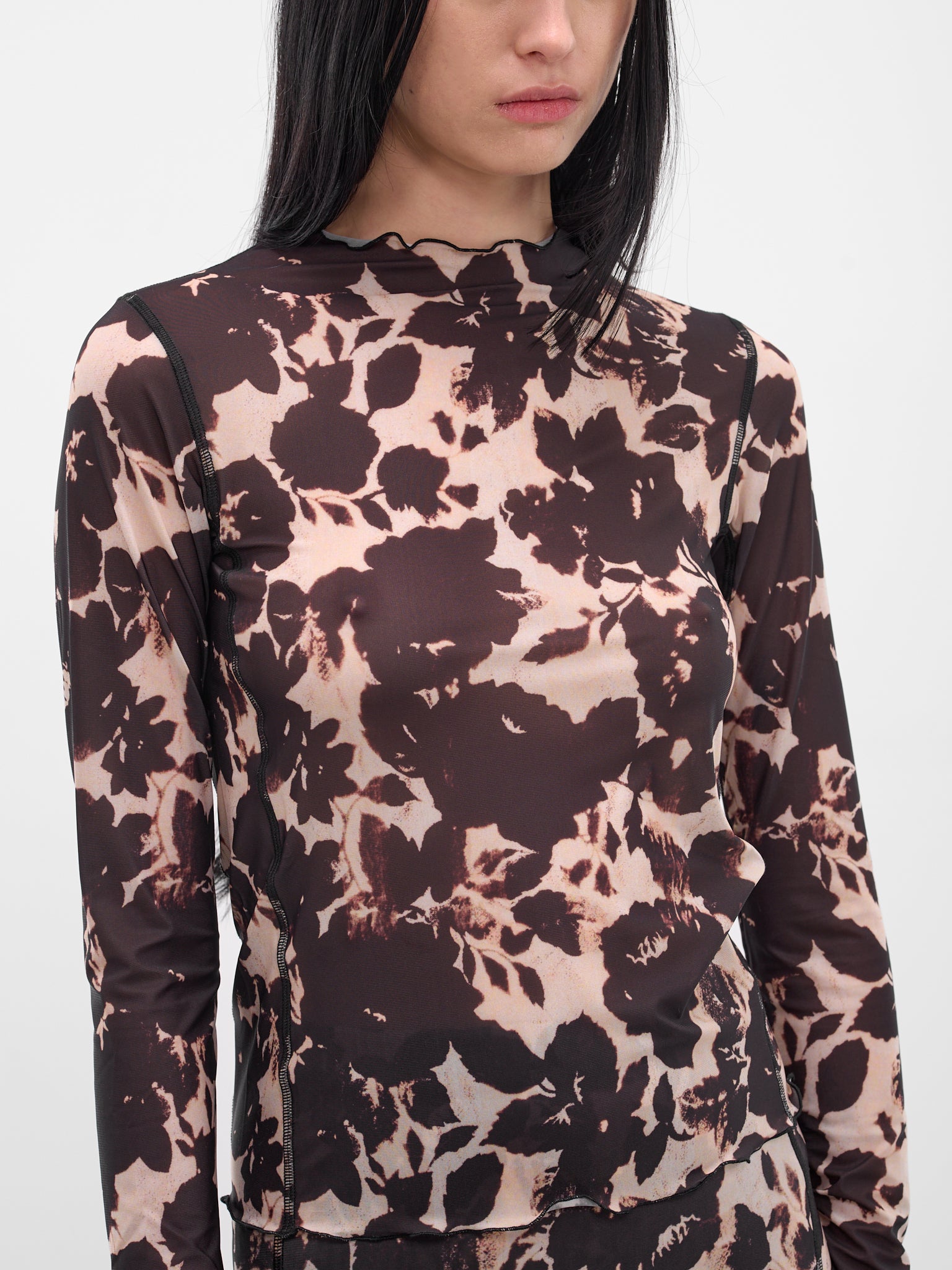 Abstract Rose Print Halcyon Top (HT0RO-ROSE)