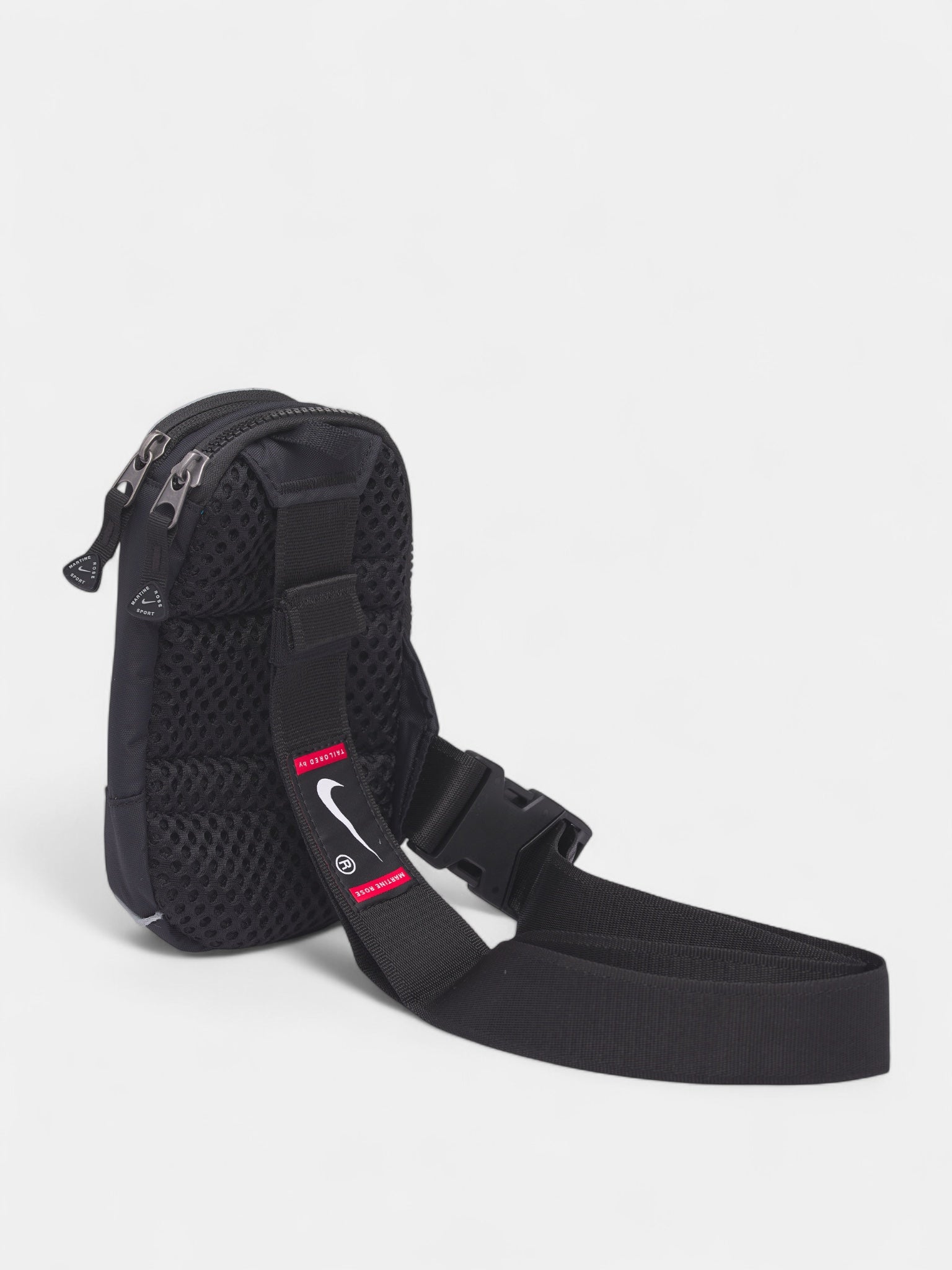 Martine Rose x Nike Black Crossbody Bag (HV6891-010-BLACK-GREY-GOLD)