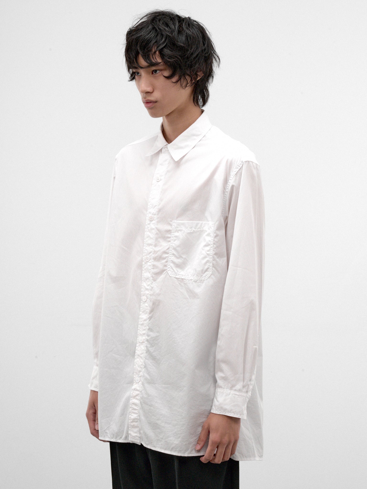 White Cotton Shirt (HW-B03-001-1-OFF-WHITE)