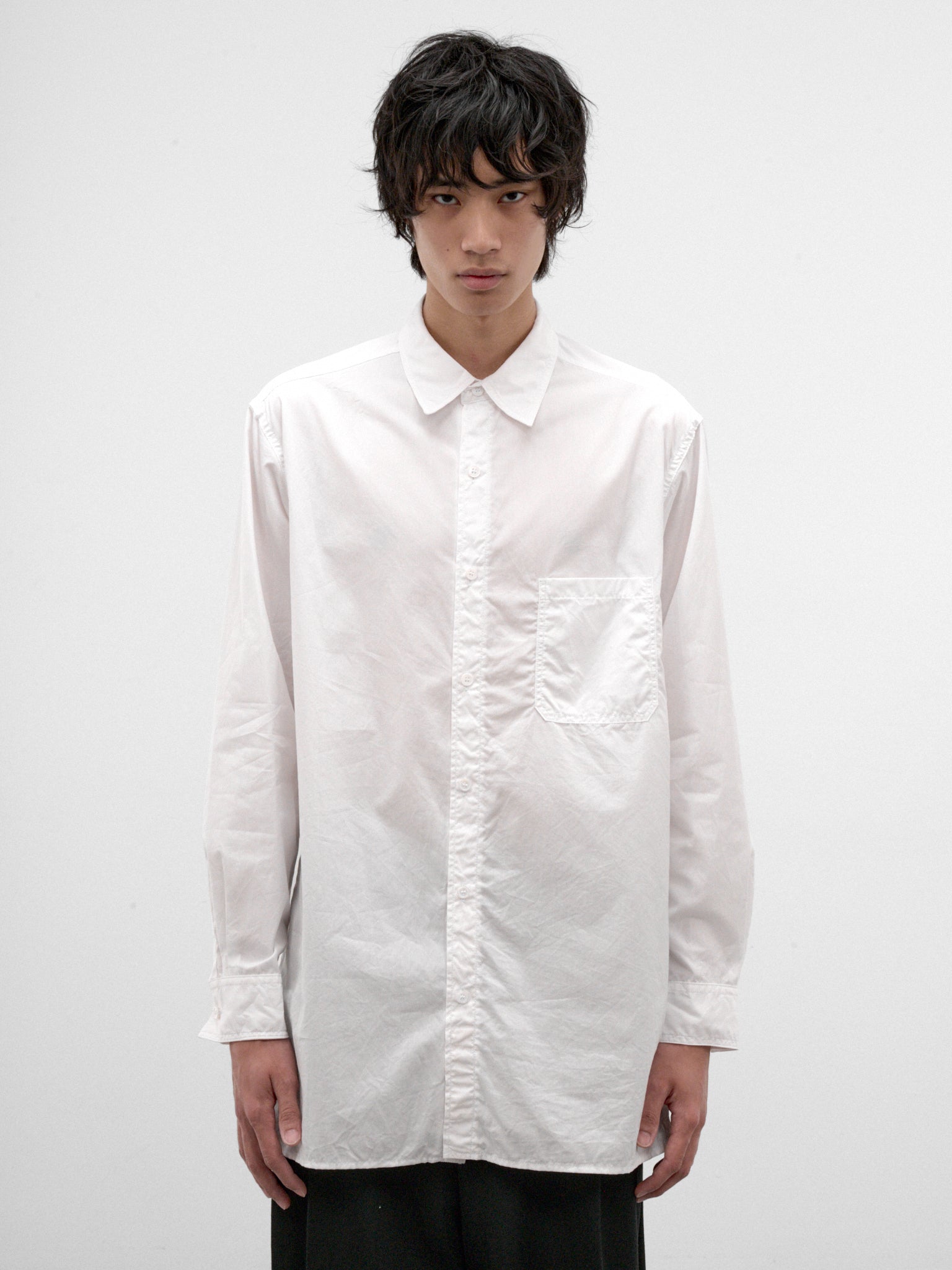 White Cotton Shirt (HW-B03-001-1-OFF-WHITE)