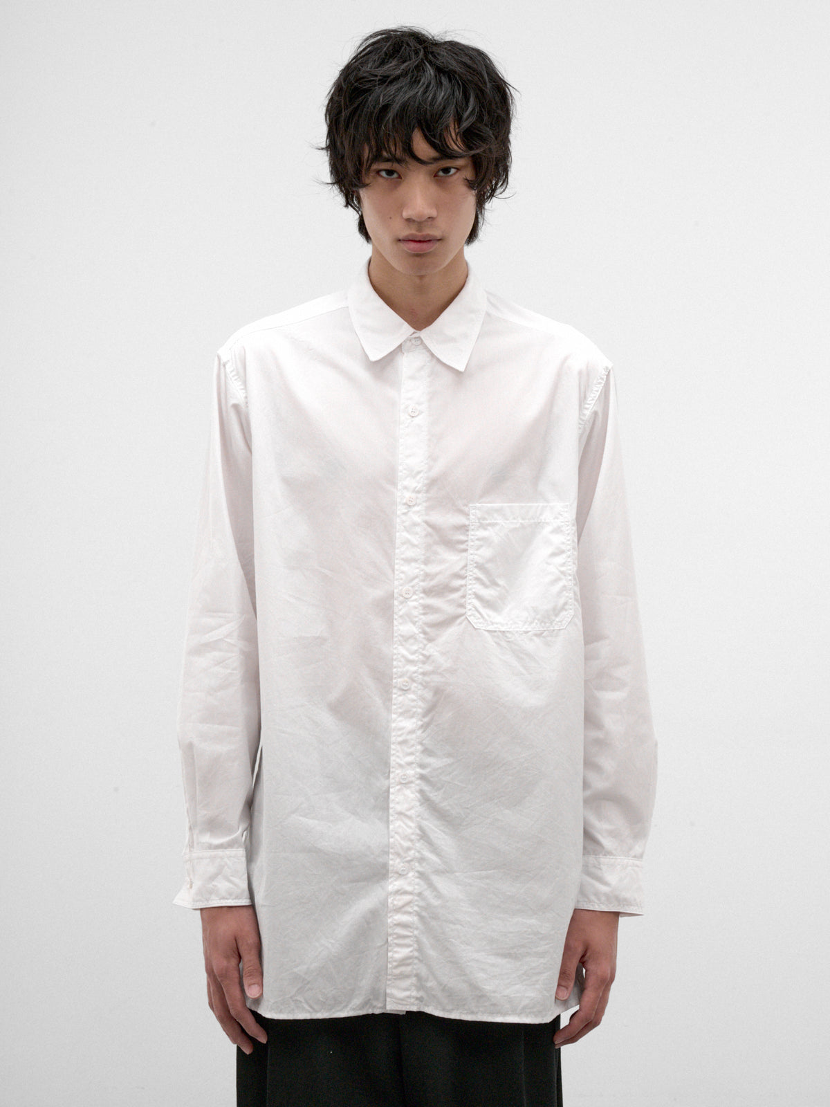 White Cotton Shirt (HW-B03-001-1-OFF-WHITE)