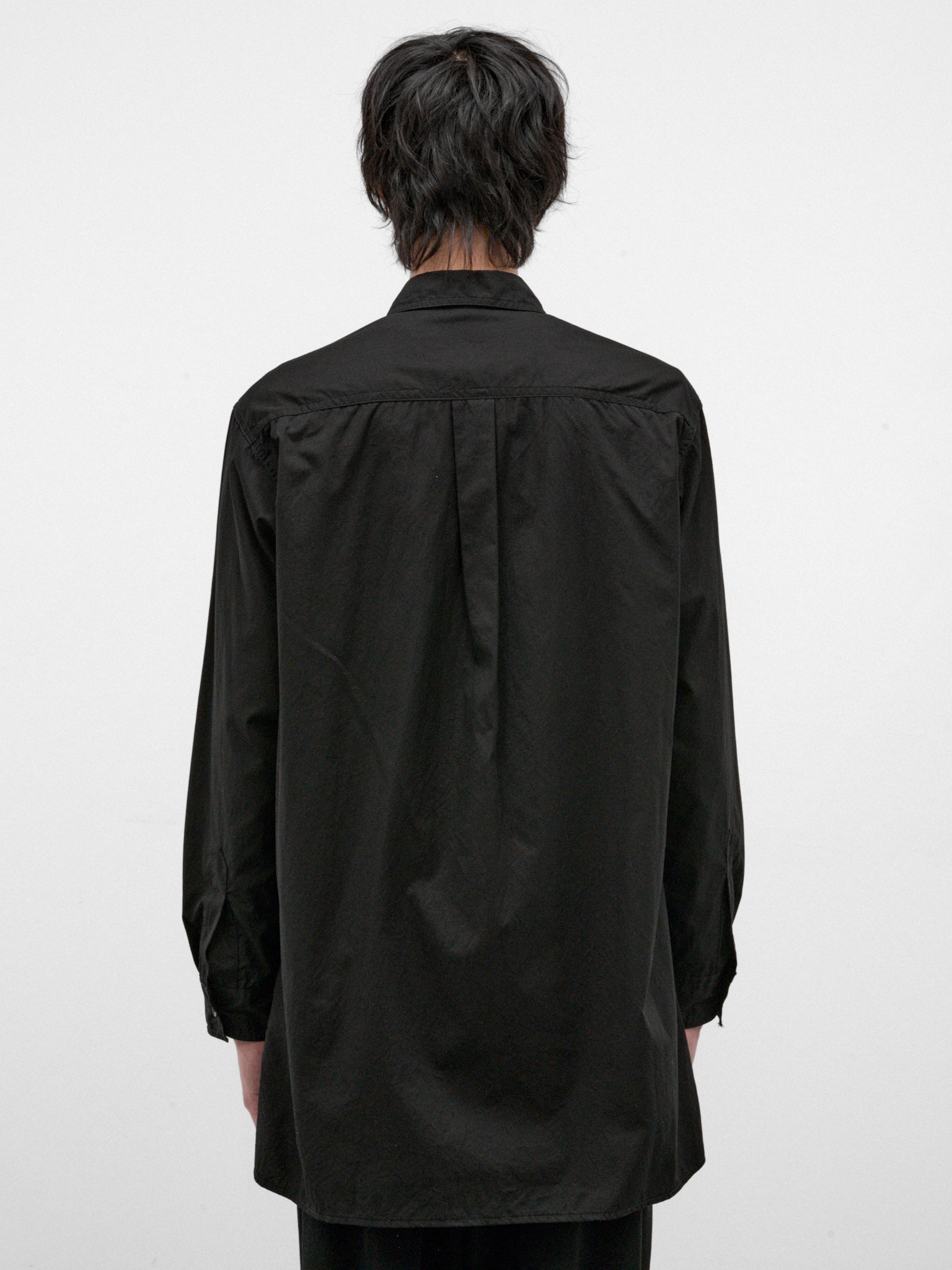 Black Cotton Shirt (HW-B03-001-2-BLACK)