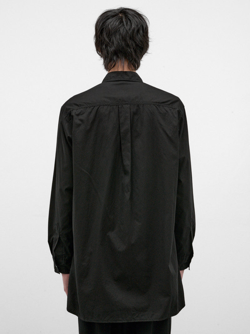Black Cotton Shirt (HW-B03-001-2-BLACK)