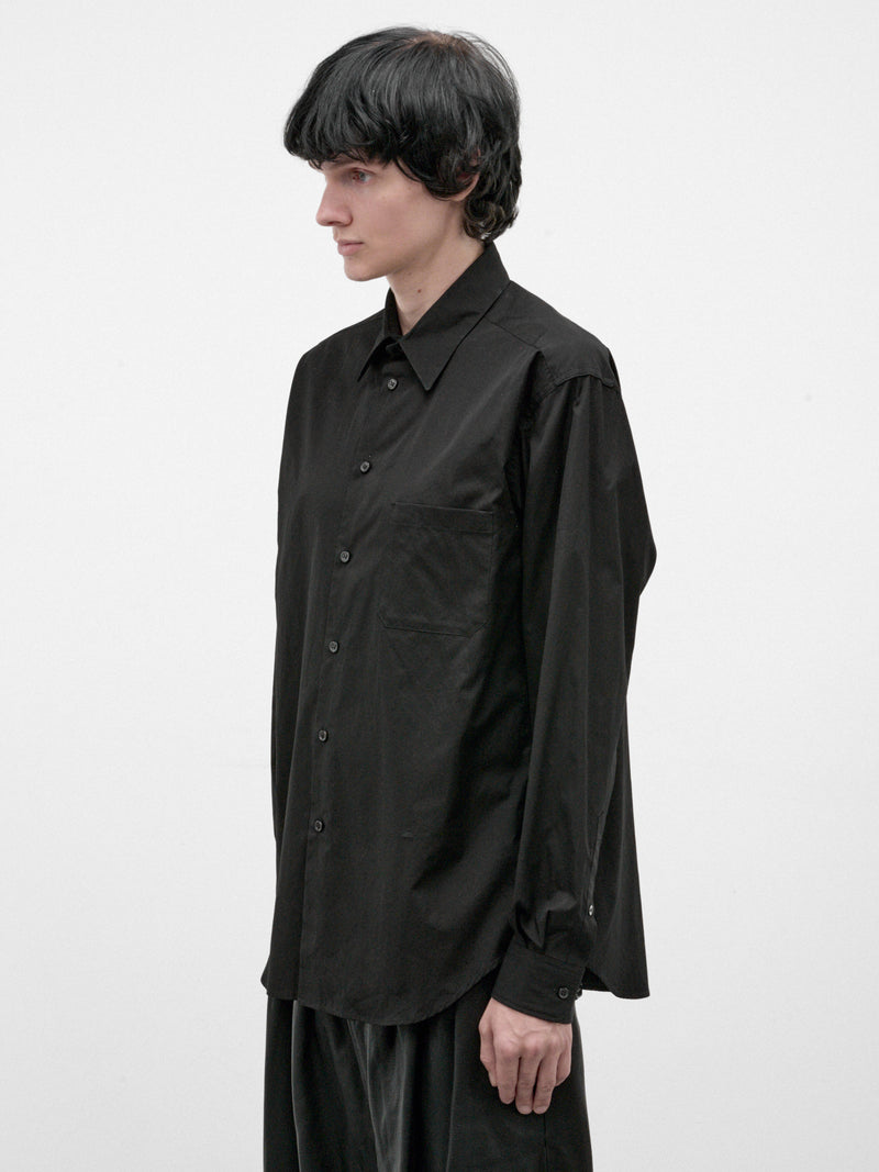 Black Cotton Basic Shirt (HW-B83-050-BLACK)