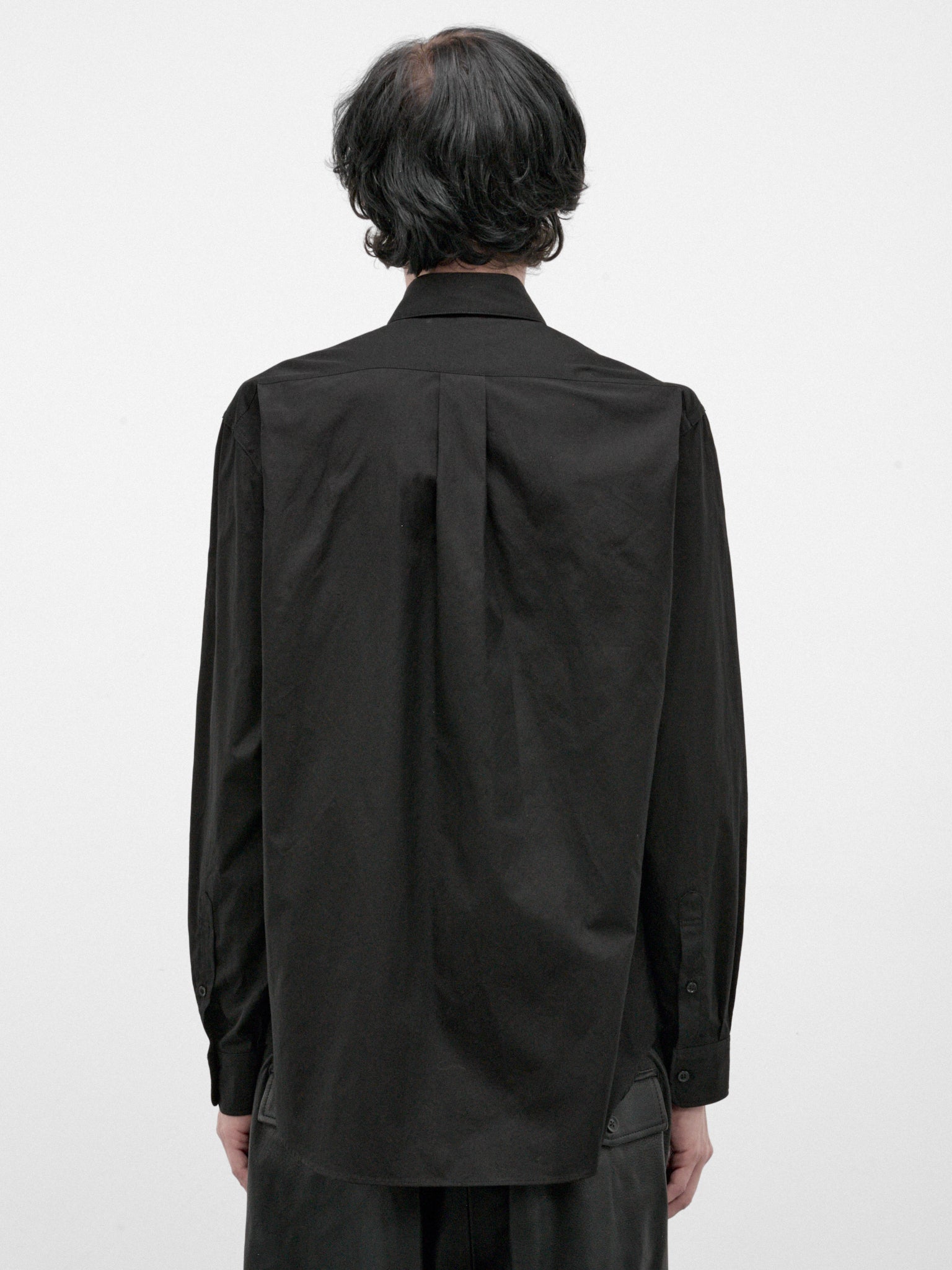 Black Cotton Basic Shirt (HW-B83-050-BLACK)
