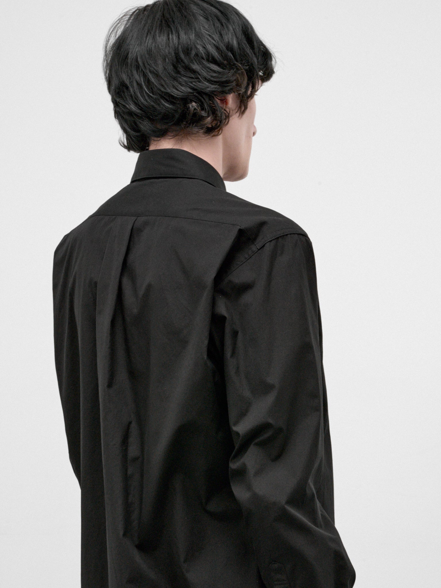 Black Cotton Basic Shirt (HW-B83-050-BLACK)