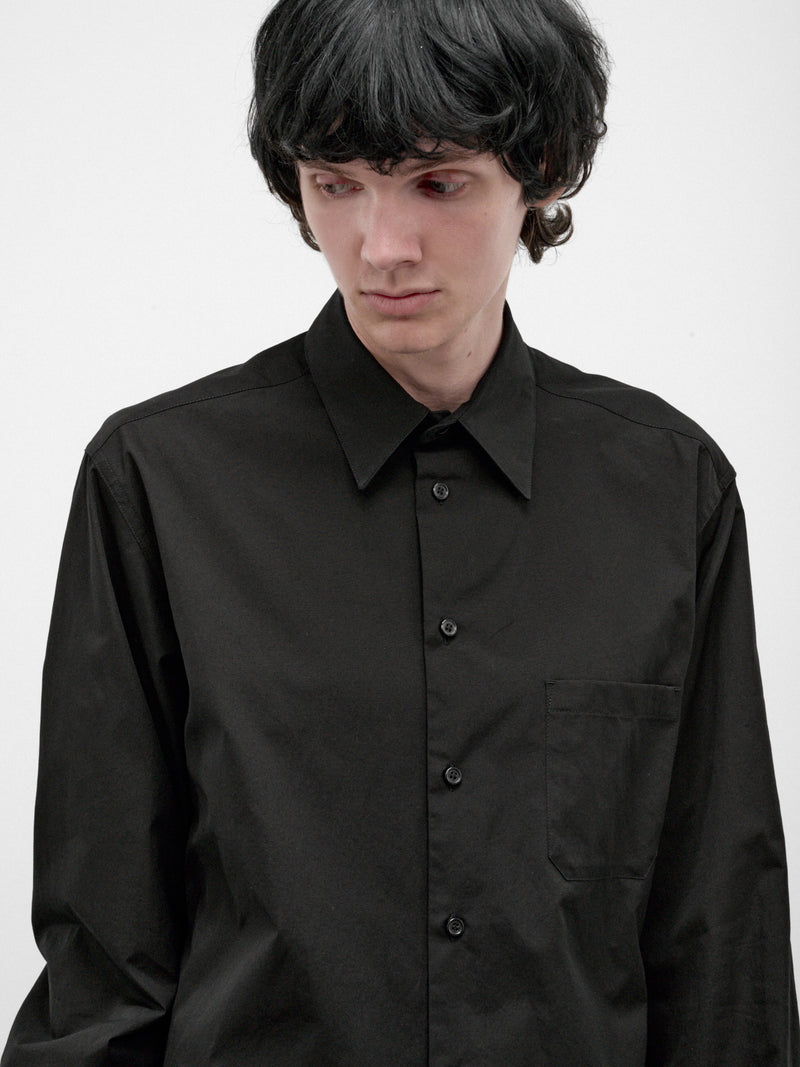 Black Cotton Basic Shirt (HW-B83-050-BLACK)