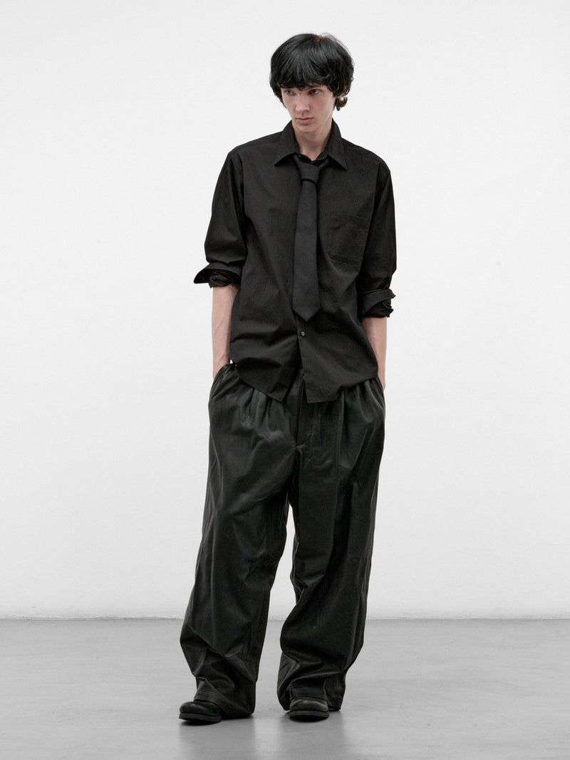 Black Cotton Basic Shirt (HW-B83-050-BLACK)