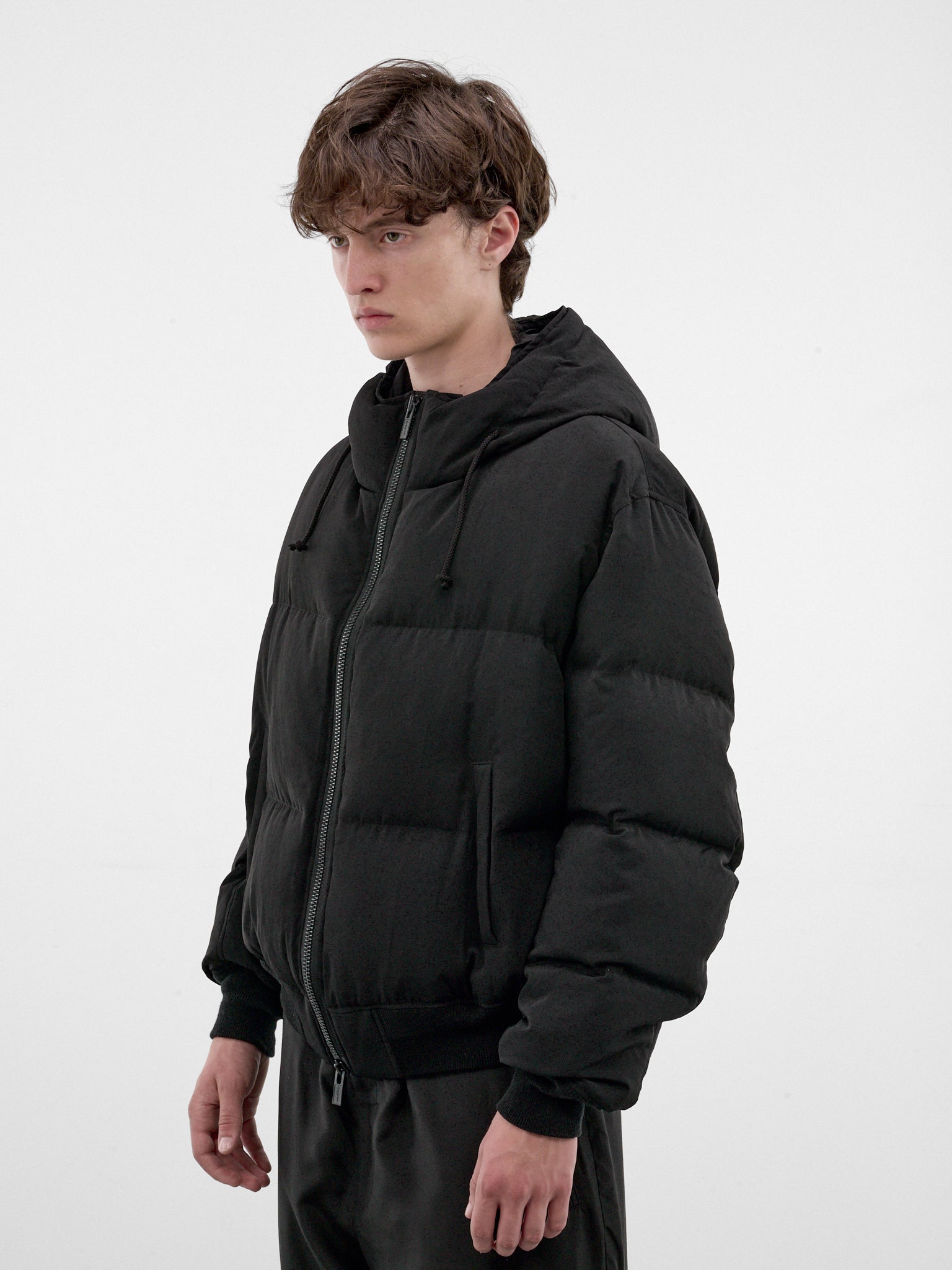 Black Quilted Puffer Jacket (HW-Y03-500-1-BLACK)