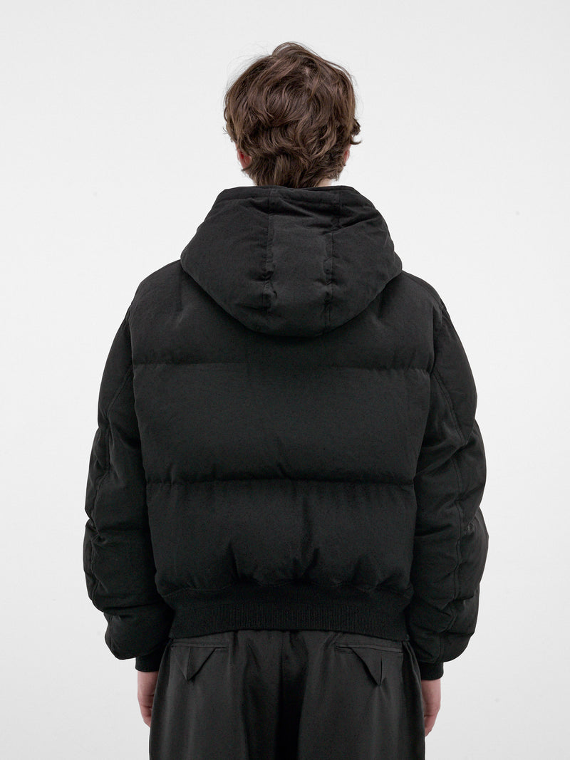 Black Quilted Puffer Jacket (HW-Y03-500-1-BLACK)