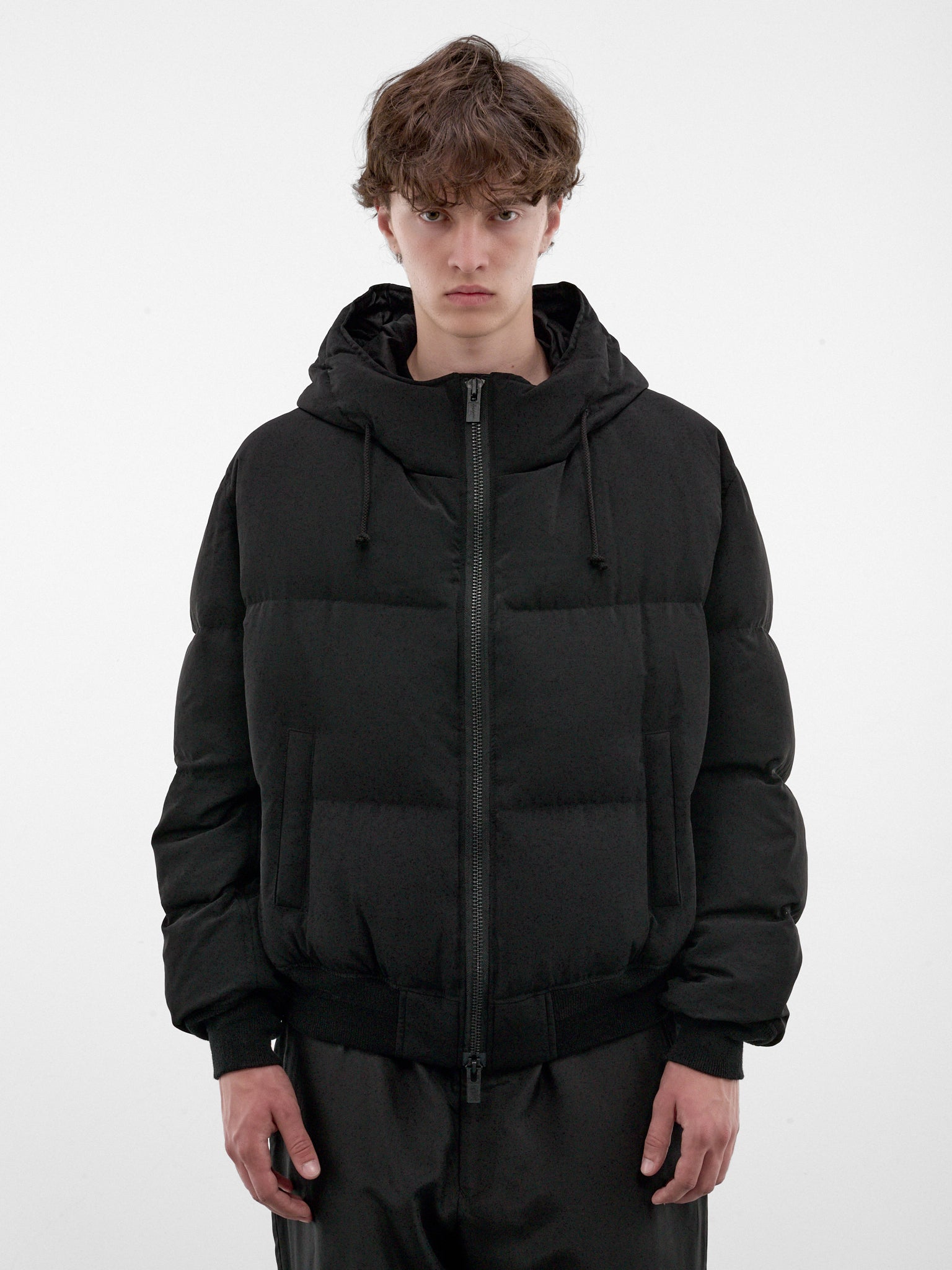 Black Quilted Puffer Jacket (HW-Y03-500-1-BLACK)
