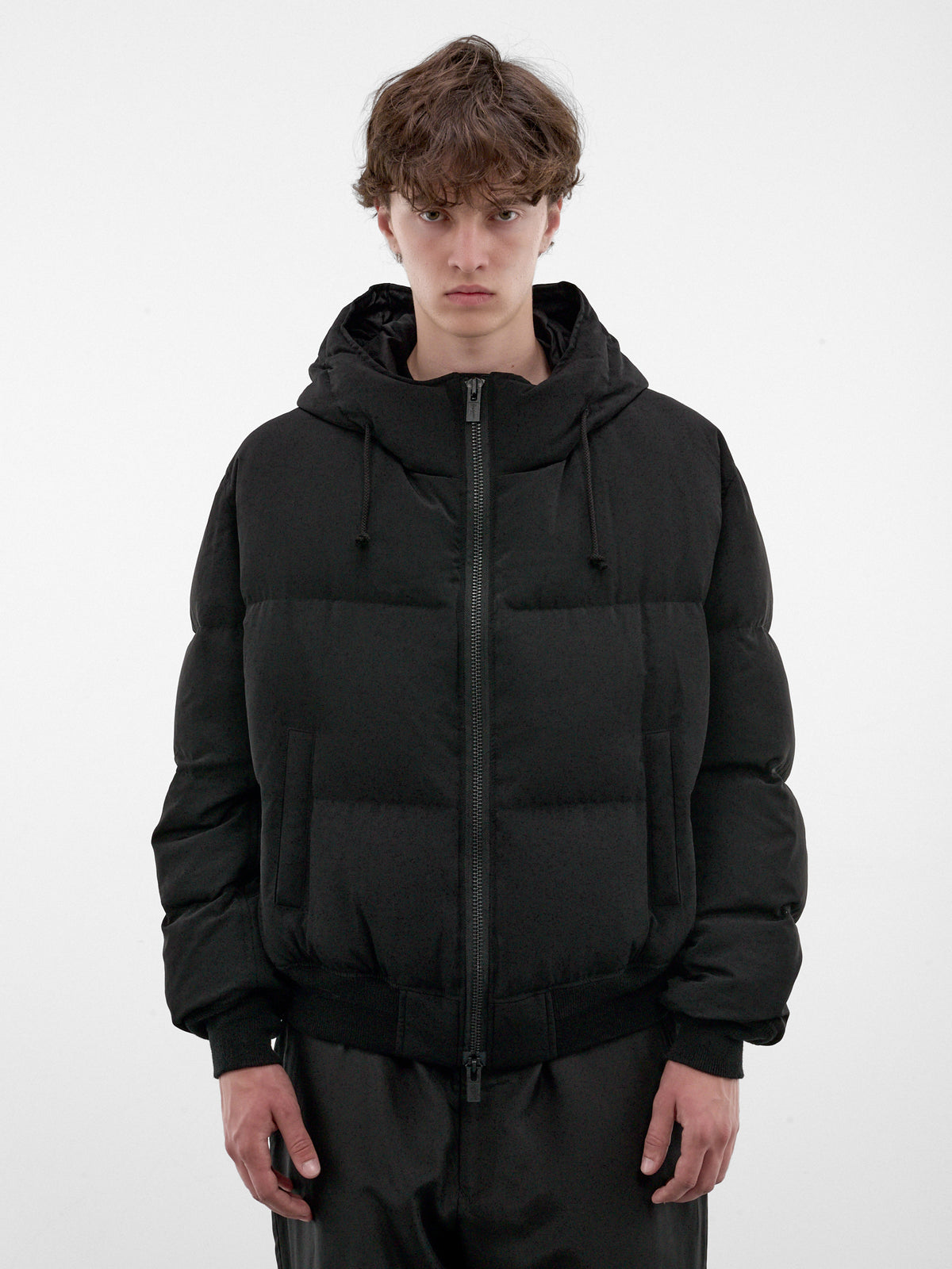 Black Quilted Puffer Jacket (HW-Y03-500-1-BLACK)