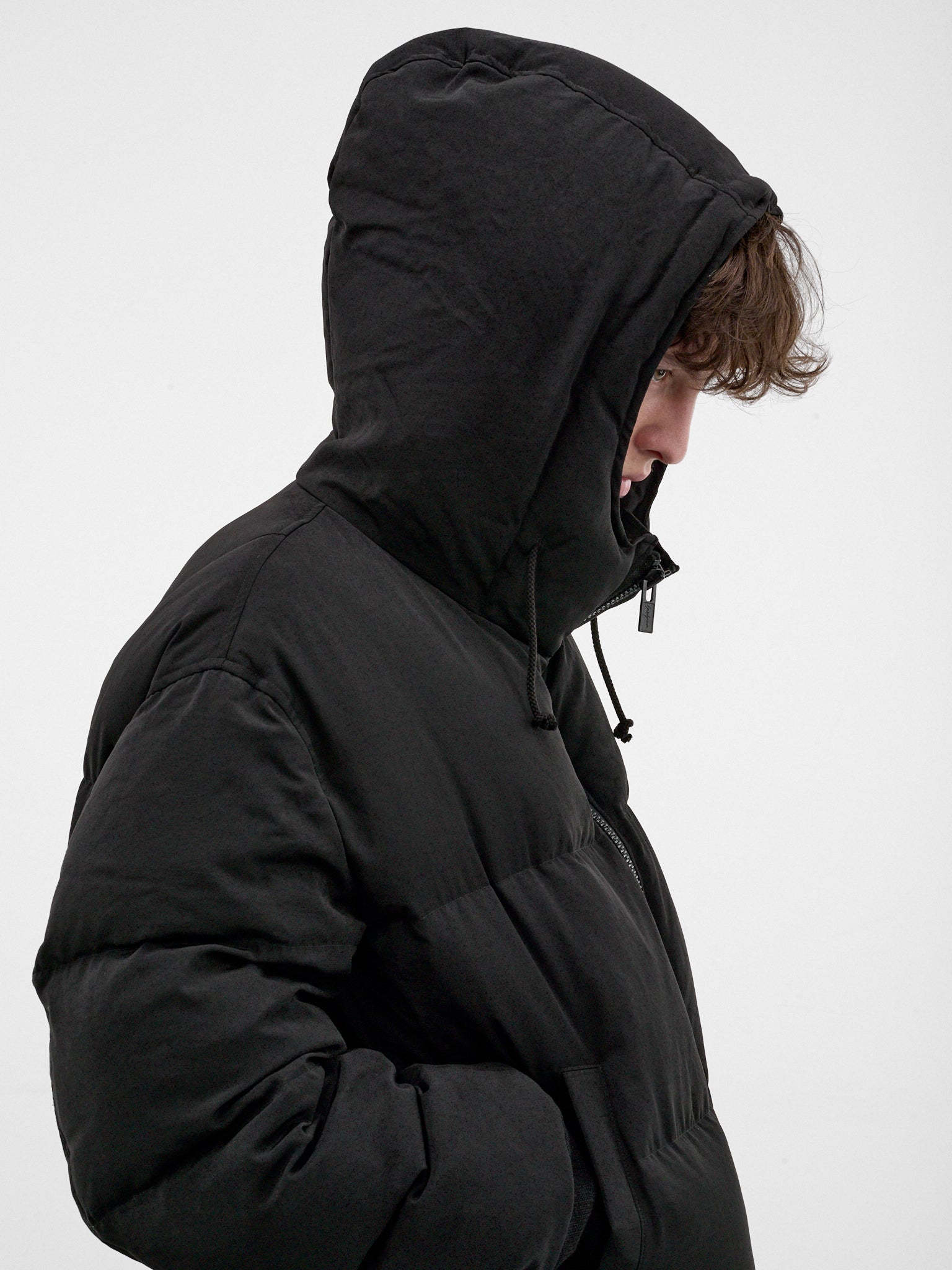 Black Quilted Puffer Jacket (HW-Y03-500-1-BLACK)