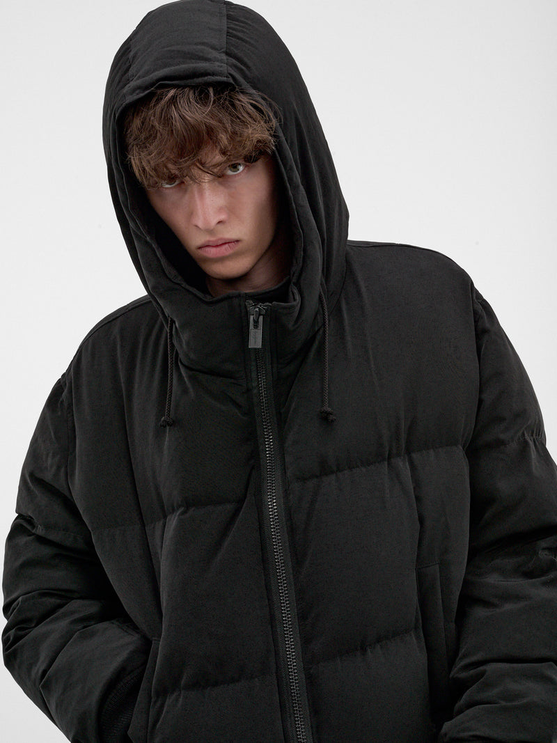 Black Quilted Puffer Jacket (HW-Y03-500-1-BLACK)