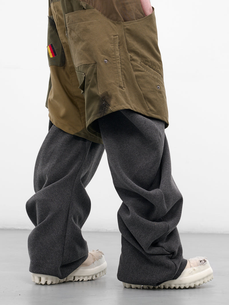 Hybrid Layered Twisted Trousers (HYBRID-TWISTED-TRACK-GREEN-GRA)