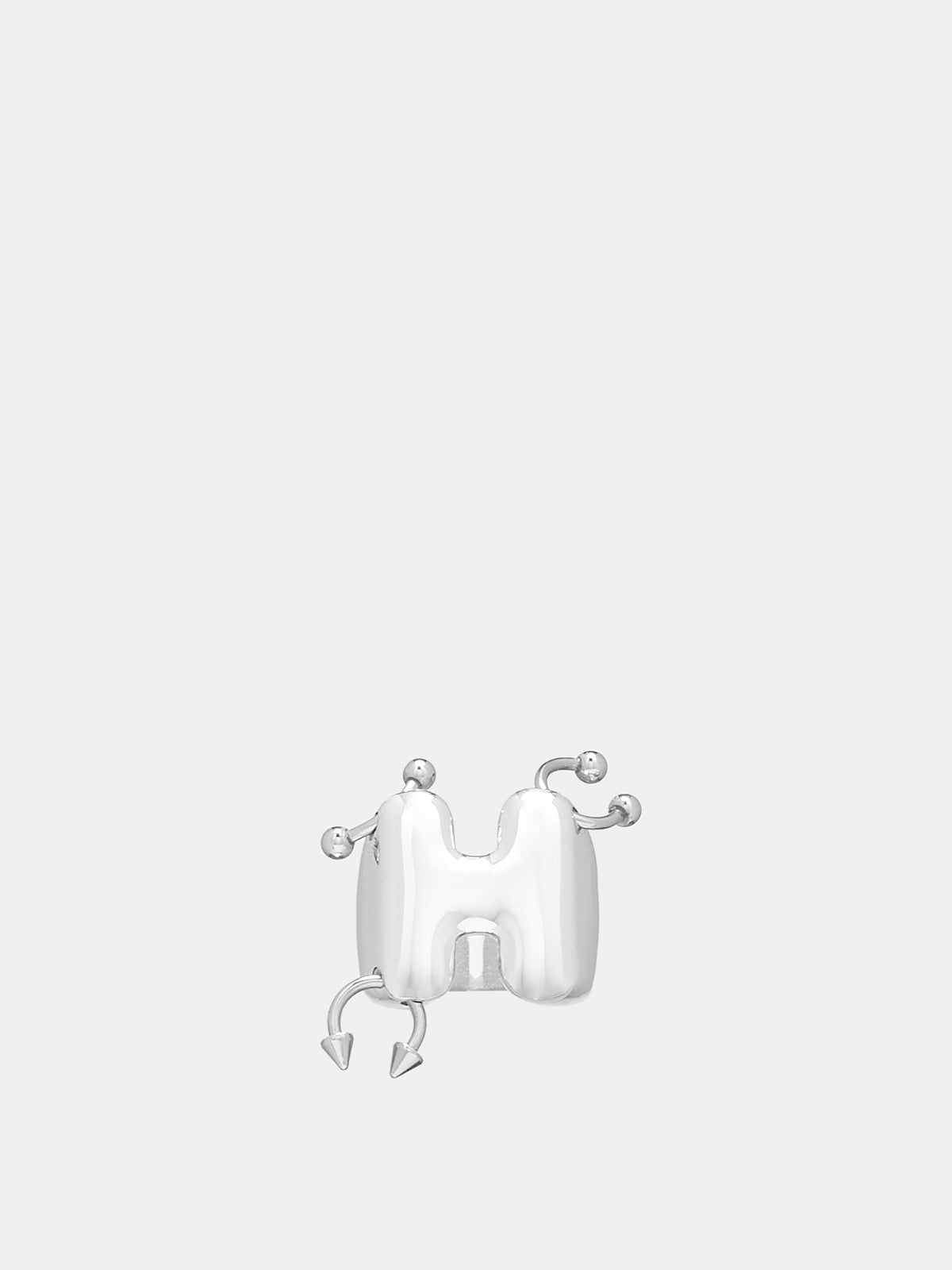 Pierced Bubble 'H' Ring (BUBBLE-RING-H)