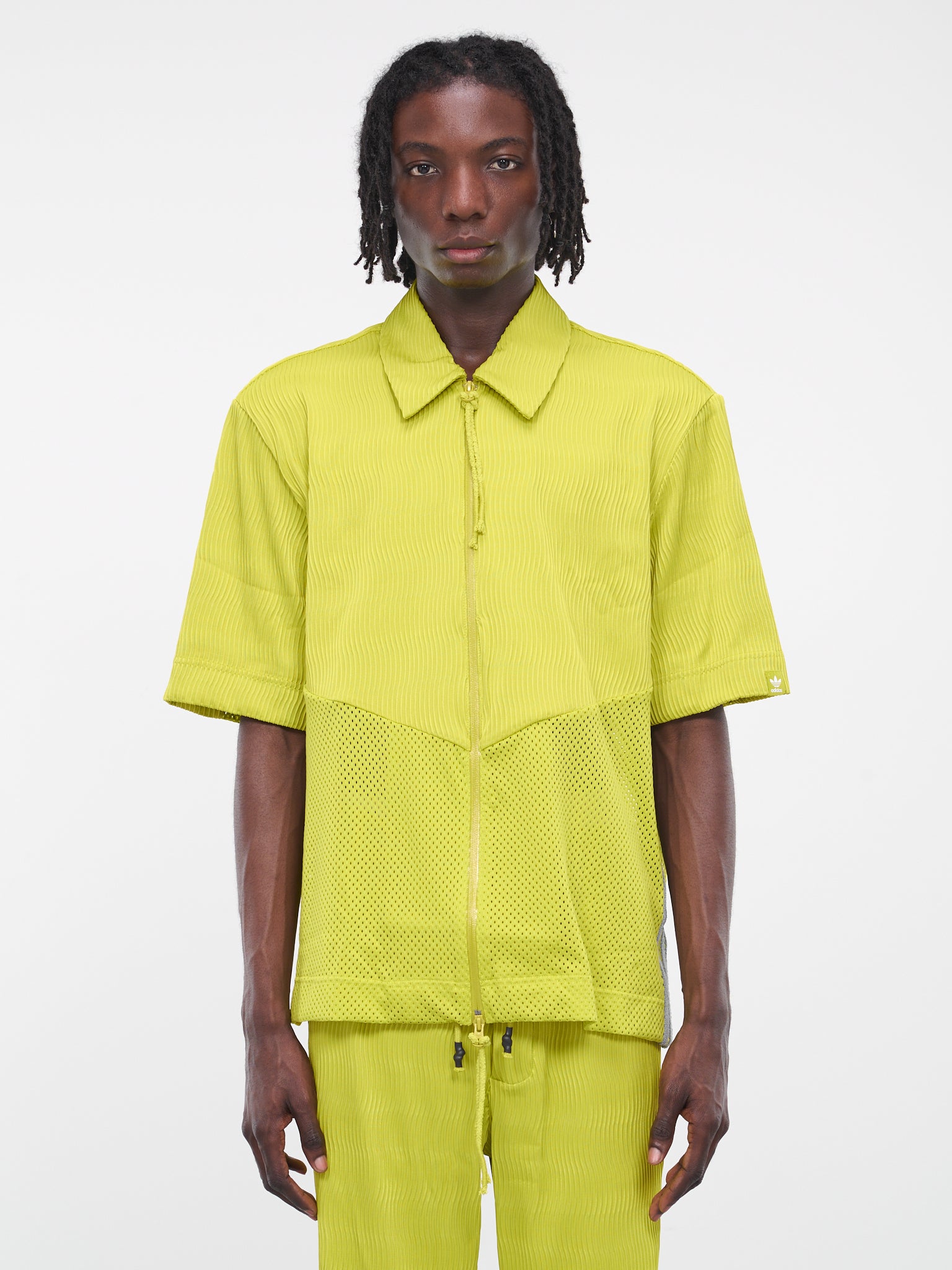 SFTM Zip Up Box Shirt (IK8595-LIME)