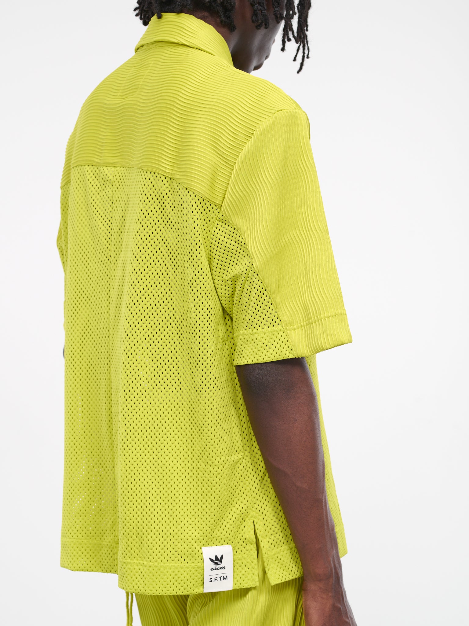 SFTM Zip Up Box Shirt (IK8595-LIME)