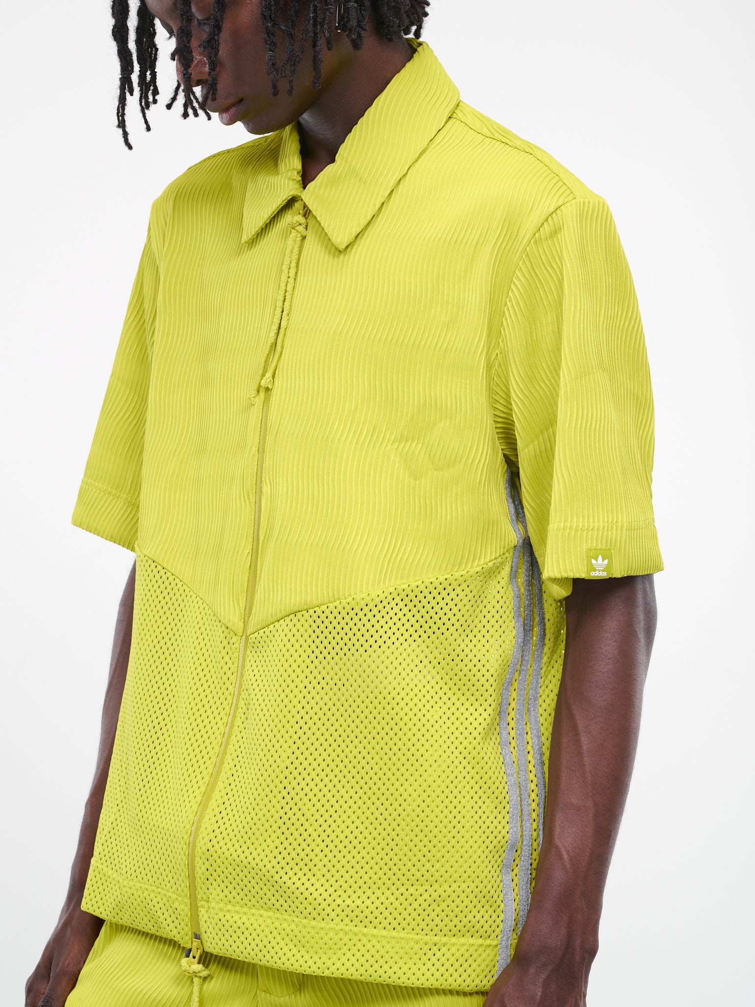 SFTM Zip Up Box Shirt (IK8595-LIME)