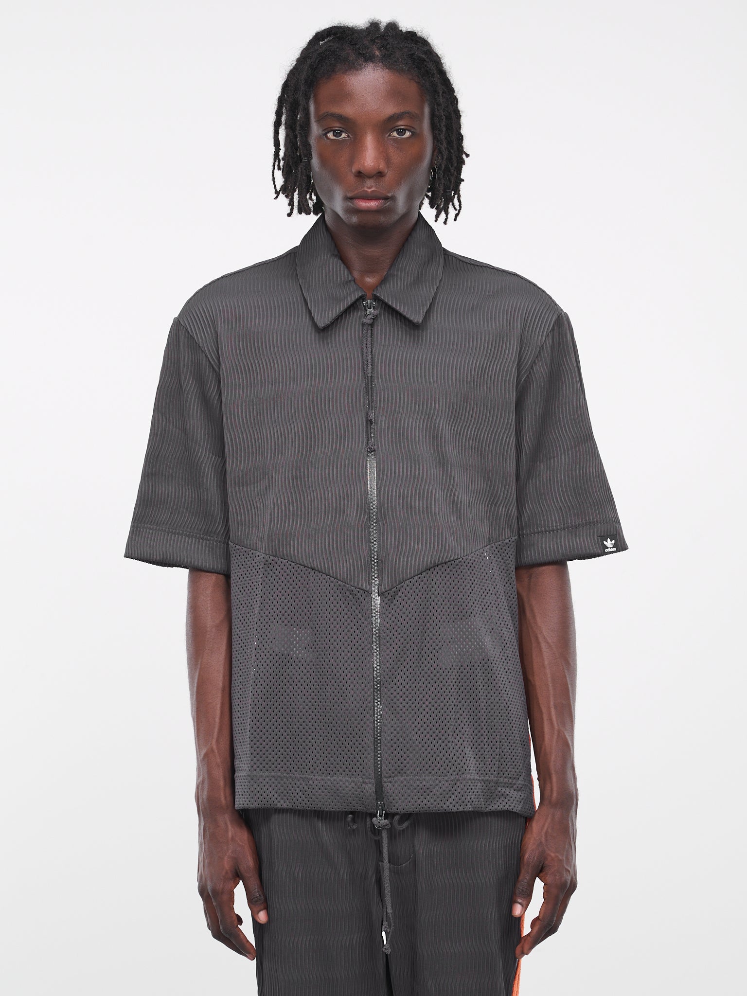 SFTM Zip Up Box Shirt (IK8596-CHARCOAL)