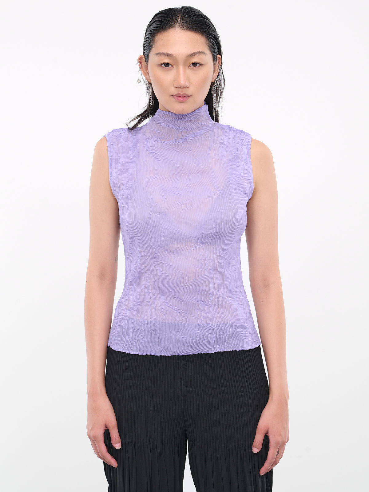 Chiffon Twist Top (IM38FJ415-81-PURPLE)