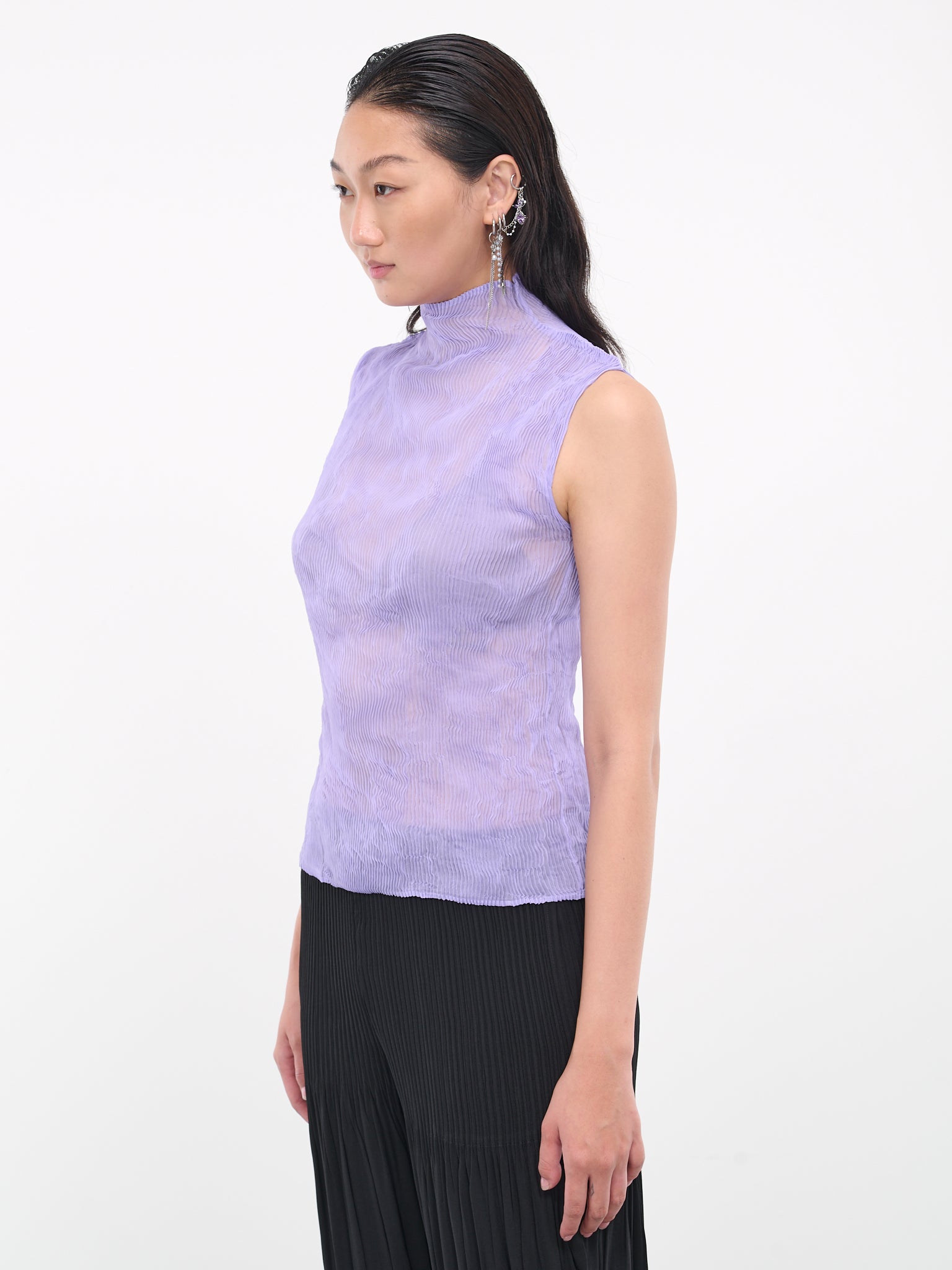 Chiffon Twist Top (IM38FJ415-81-PURPLE)
