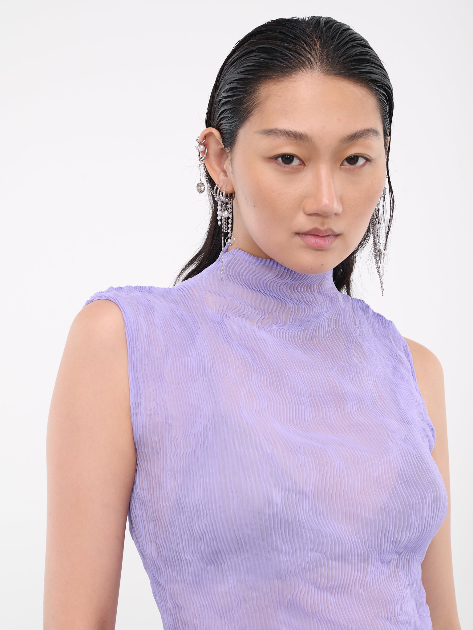 Chiffon Twist Top (IM38FJ415-81-PURPLE)