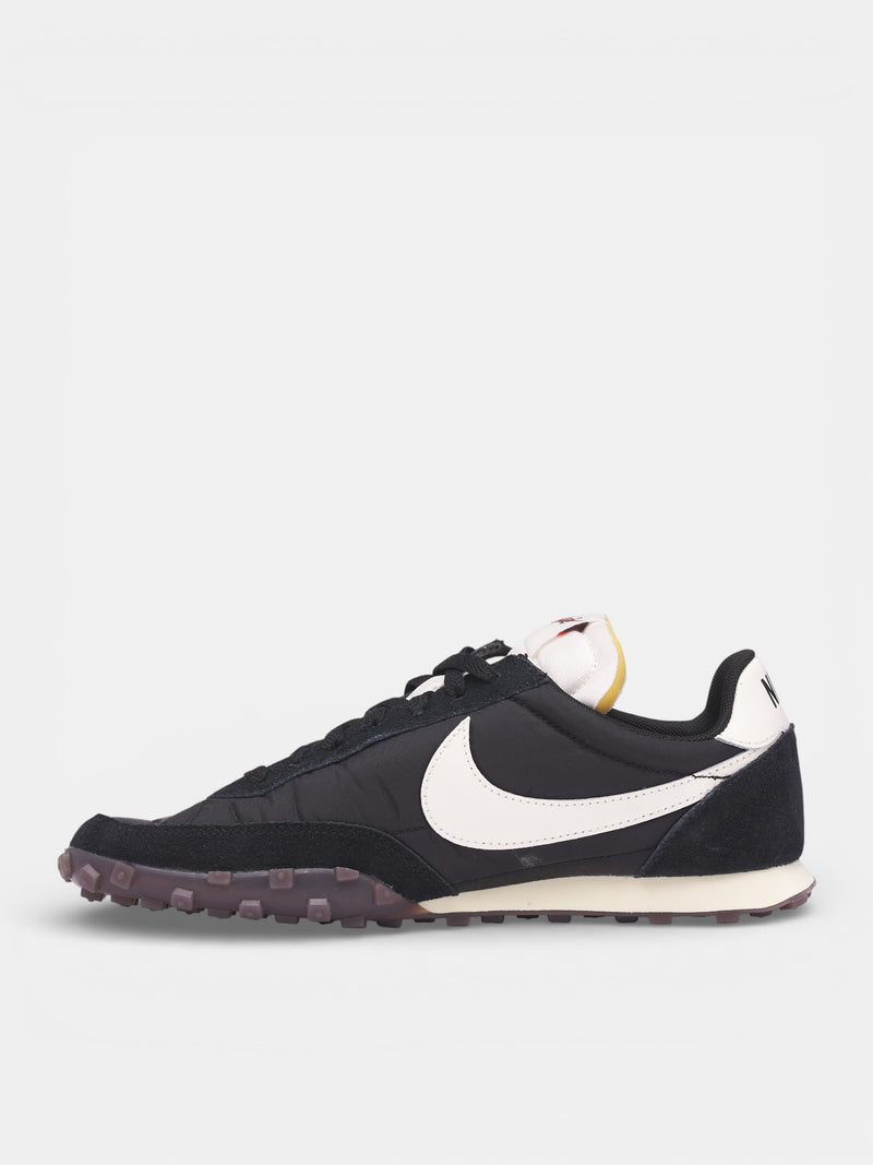 Black Suede Waffle Racer Sneakers (IM8658-001-BLACK)