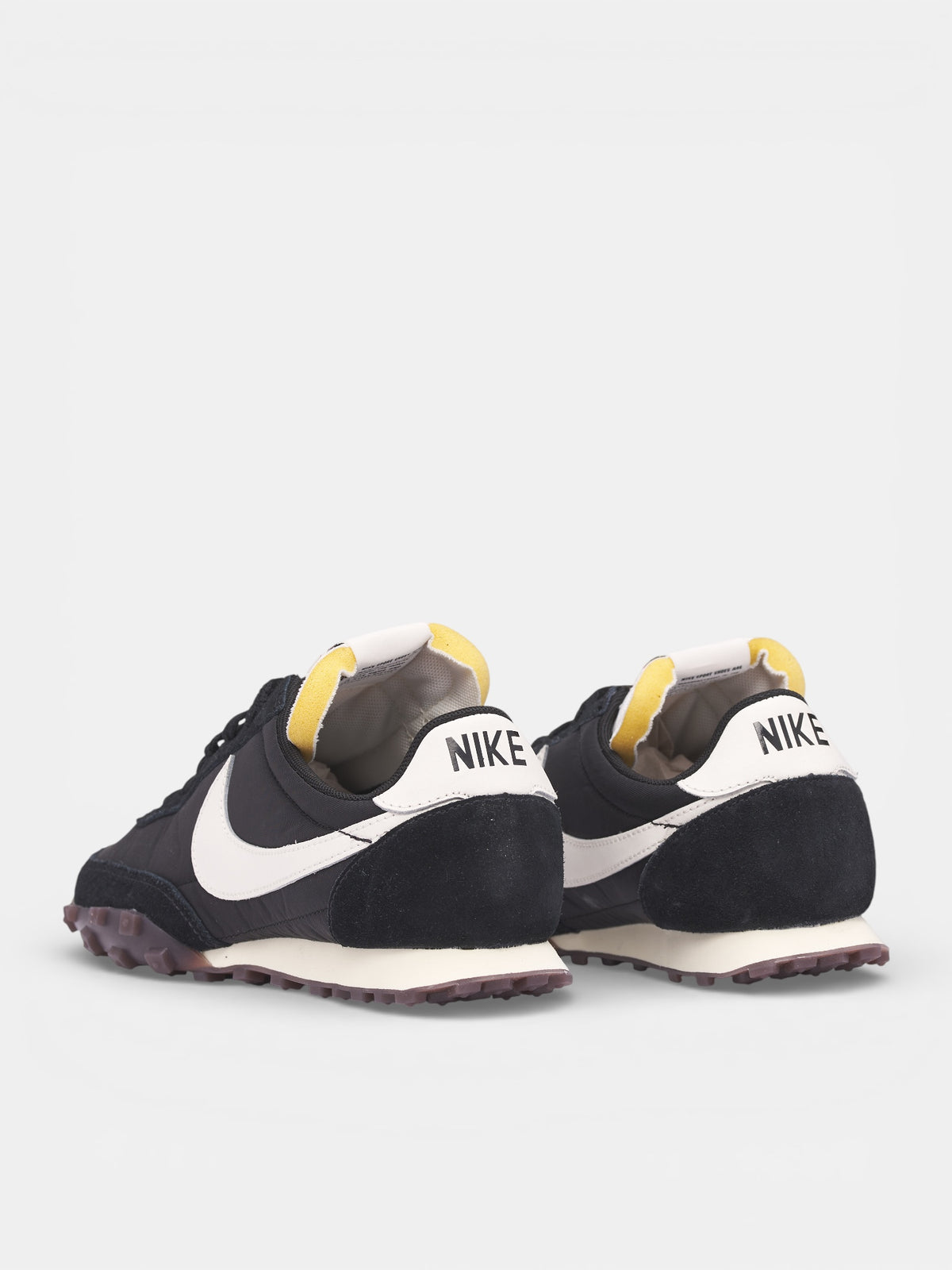 Black Suede Waffle Racer Sneakers (IM8658-001-BLACK)