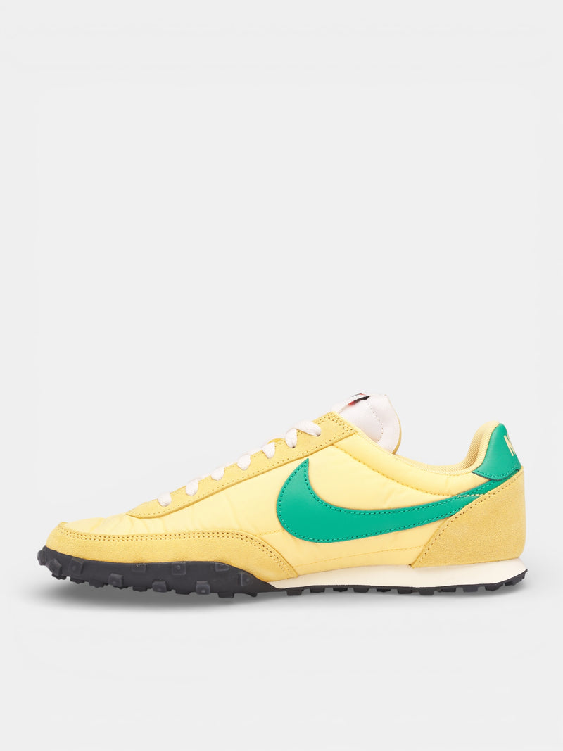 Beige Suede Waffle Racer Sneakers (IM8658-700-YELLOW)