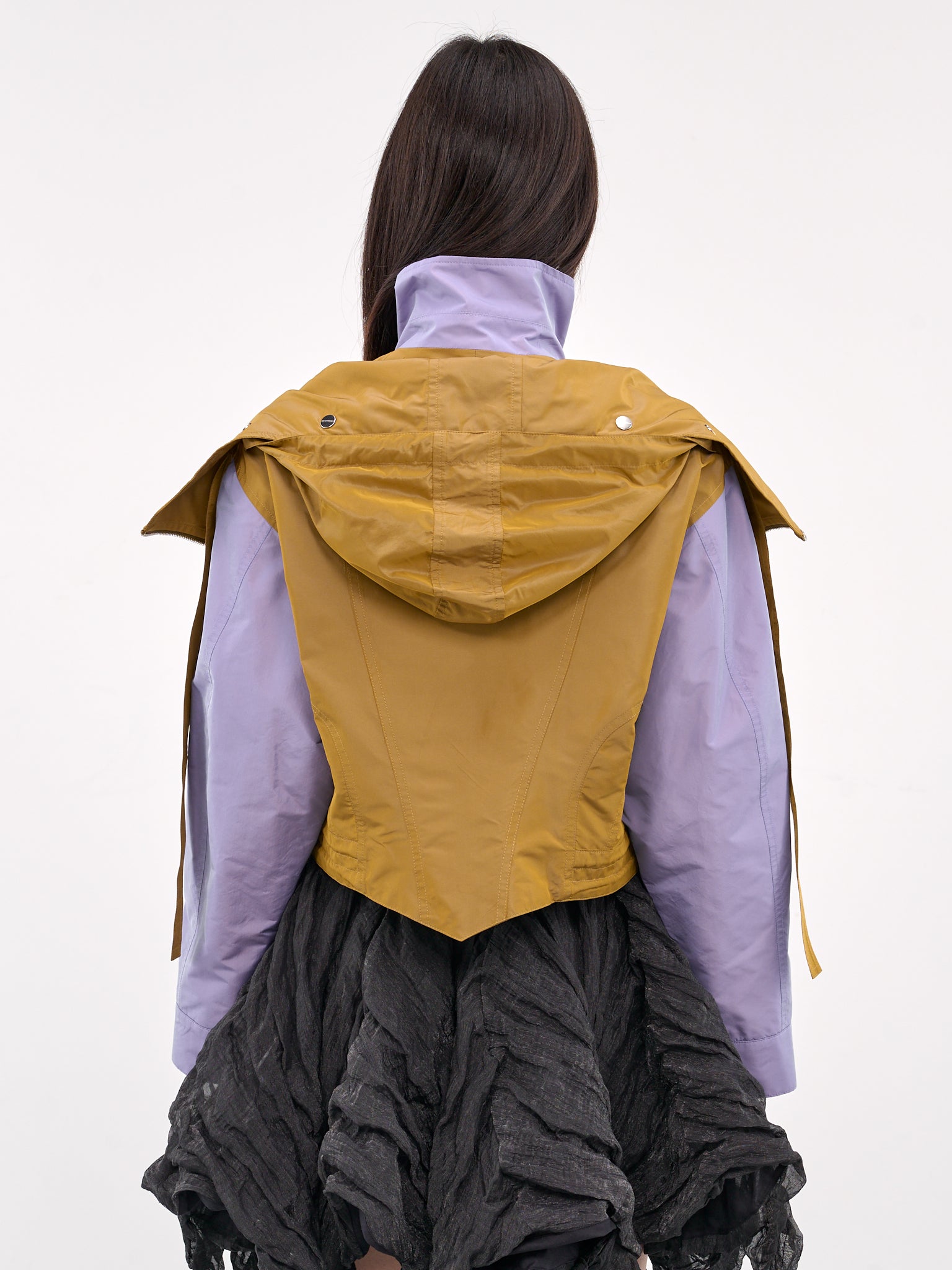 Erro Two-Tone Layered Jacket (J01-22-PATINA-GOLD-LAVENDER)