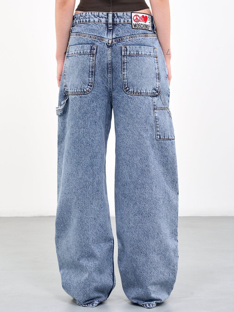 MOSCHINO JEANS Denim Wide Trousers | H.Lorenzo - back