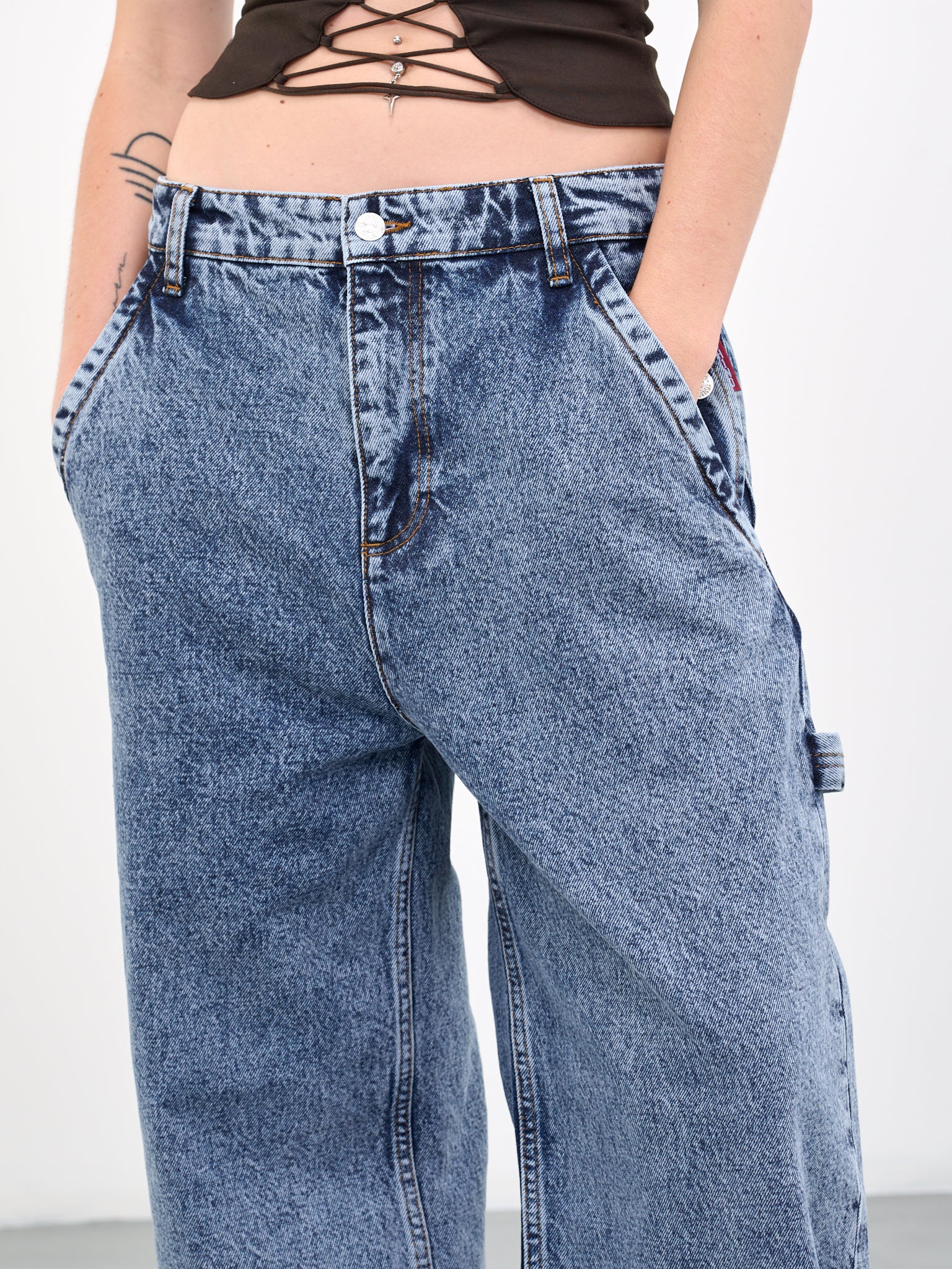MOSCHINO JEANS Denim Wide Trousers | H.Lorenzo - detail 1
