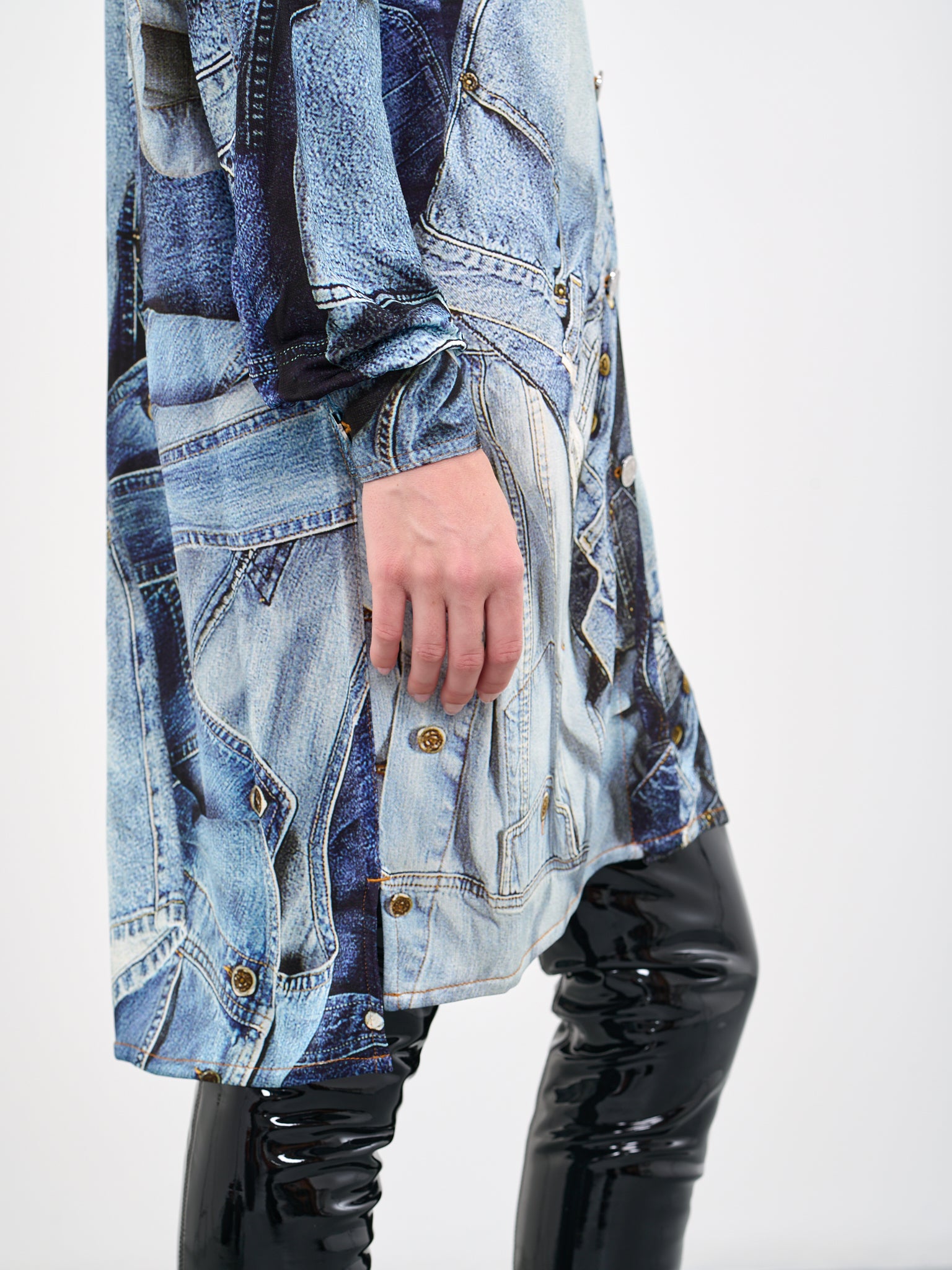 MOSCHINO JEANS Denim Print Shirt Dress | H.Lorenzo - detail 2