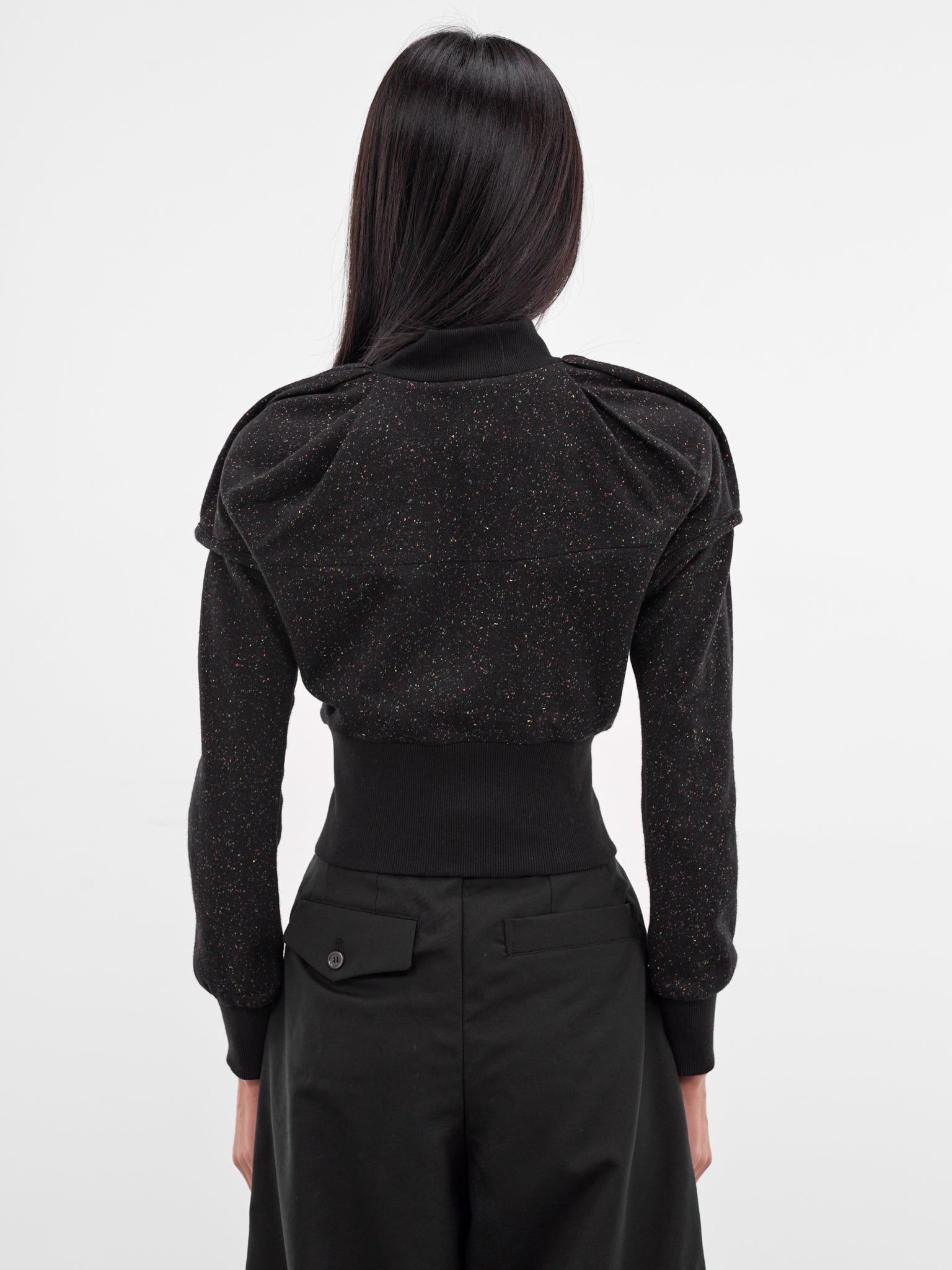 Lauterbach Black Speckled Jersey Jacket (J07-78-SPECKLED-BLACK)