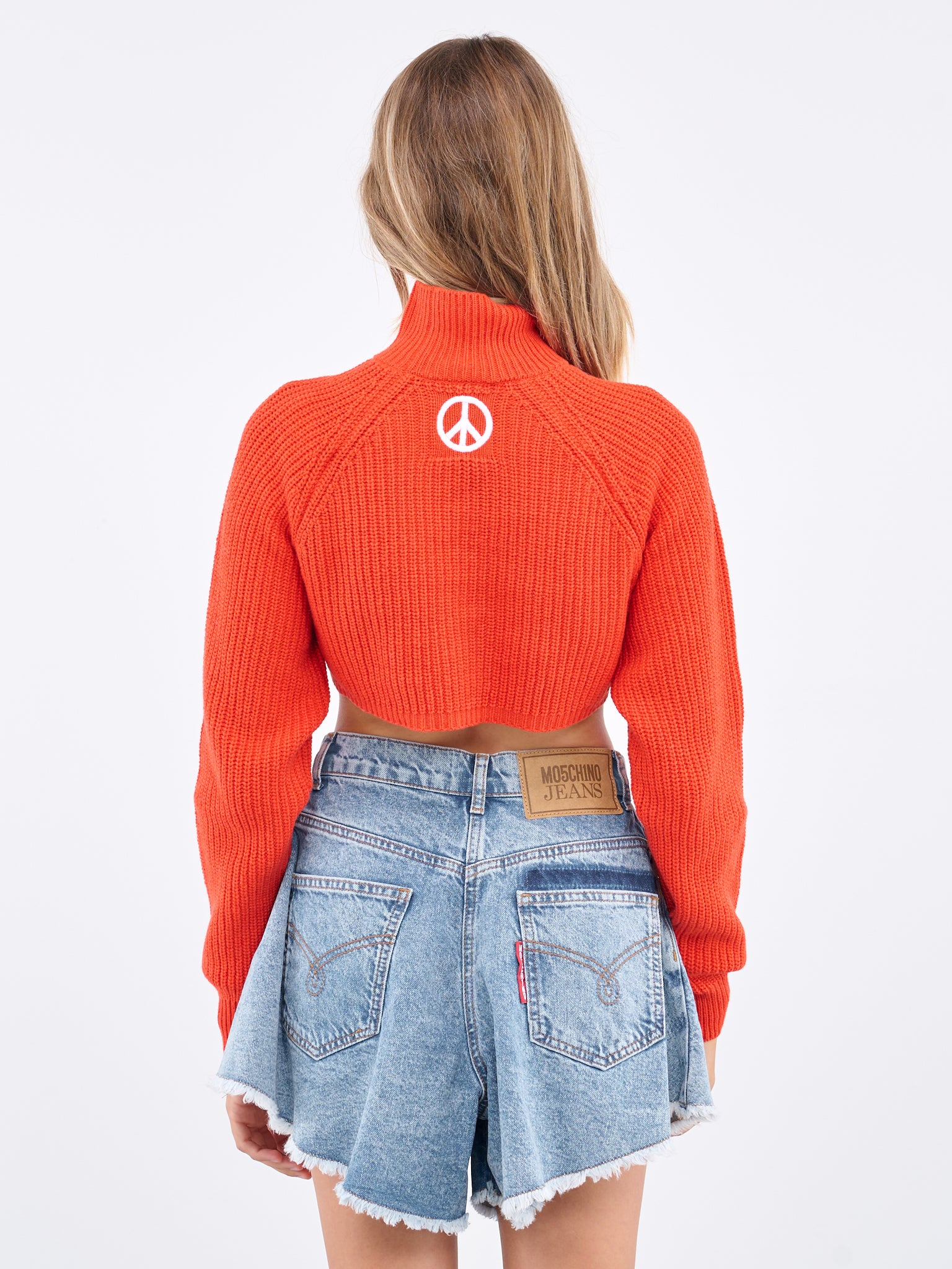 Knit Crop Sweater (J0922-8706-1051-RED)
