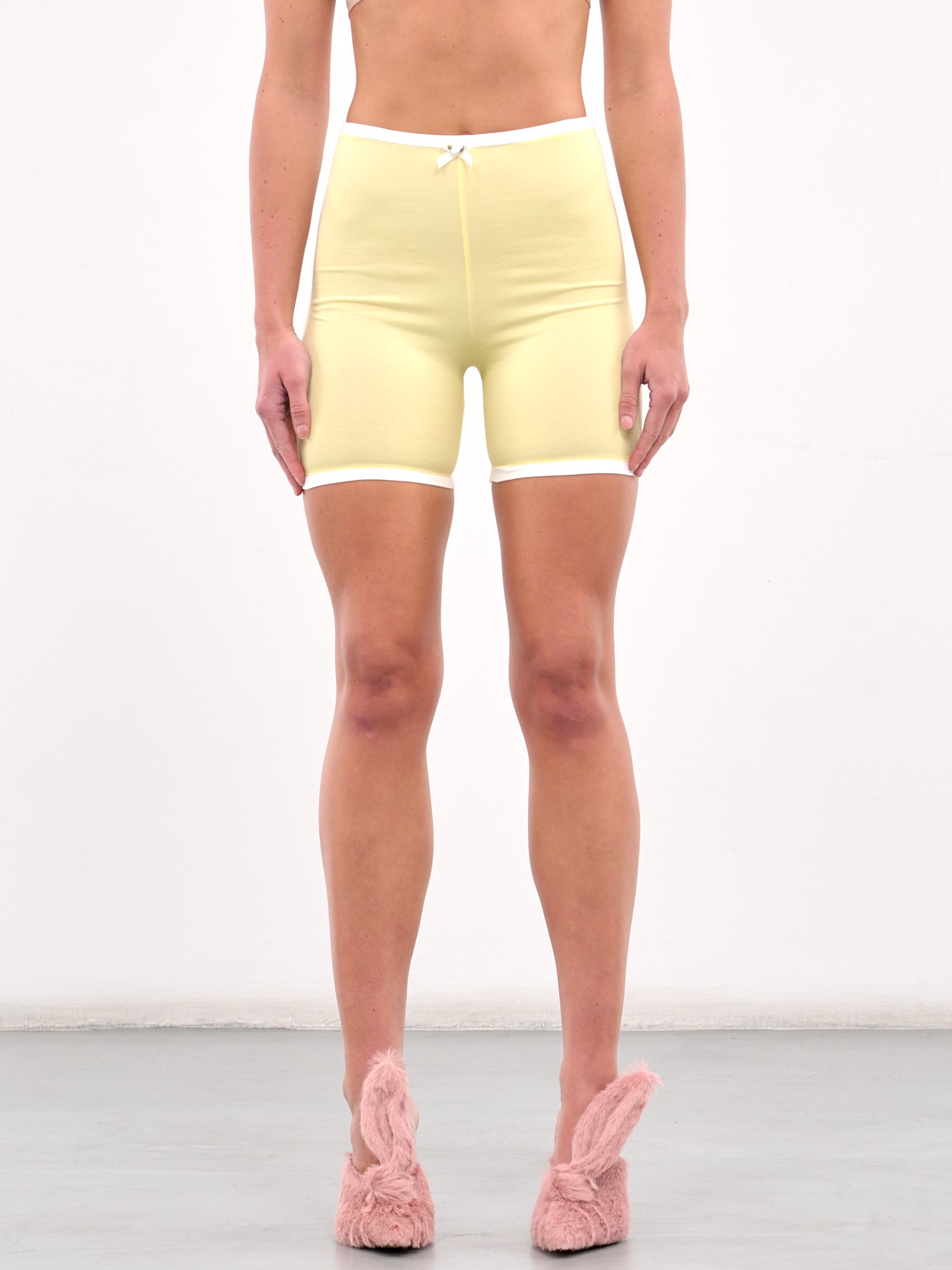 High Waist Mini Shorts (J117-YELLOW)