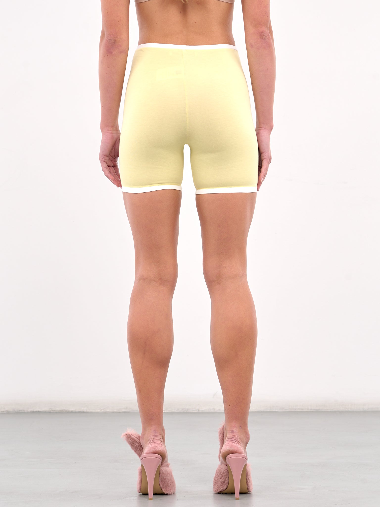 High Waist Mini Shorts (J117-YELLOW)
