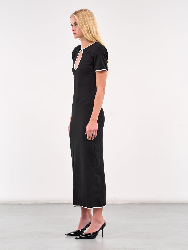 Cut-Out Maxi Dress (J121-BLACK)