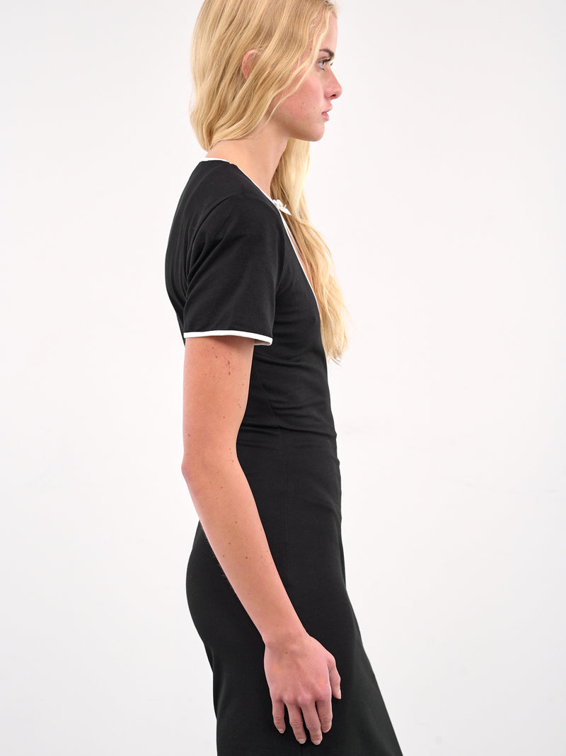 Cut-Out Maxi Dress (J121-BLACK)