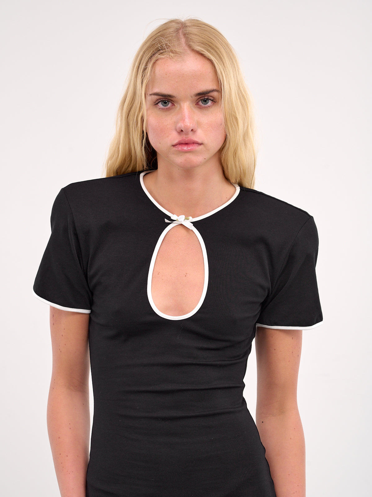 Cut-Out Maxi Dress (J121-BLACK)